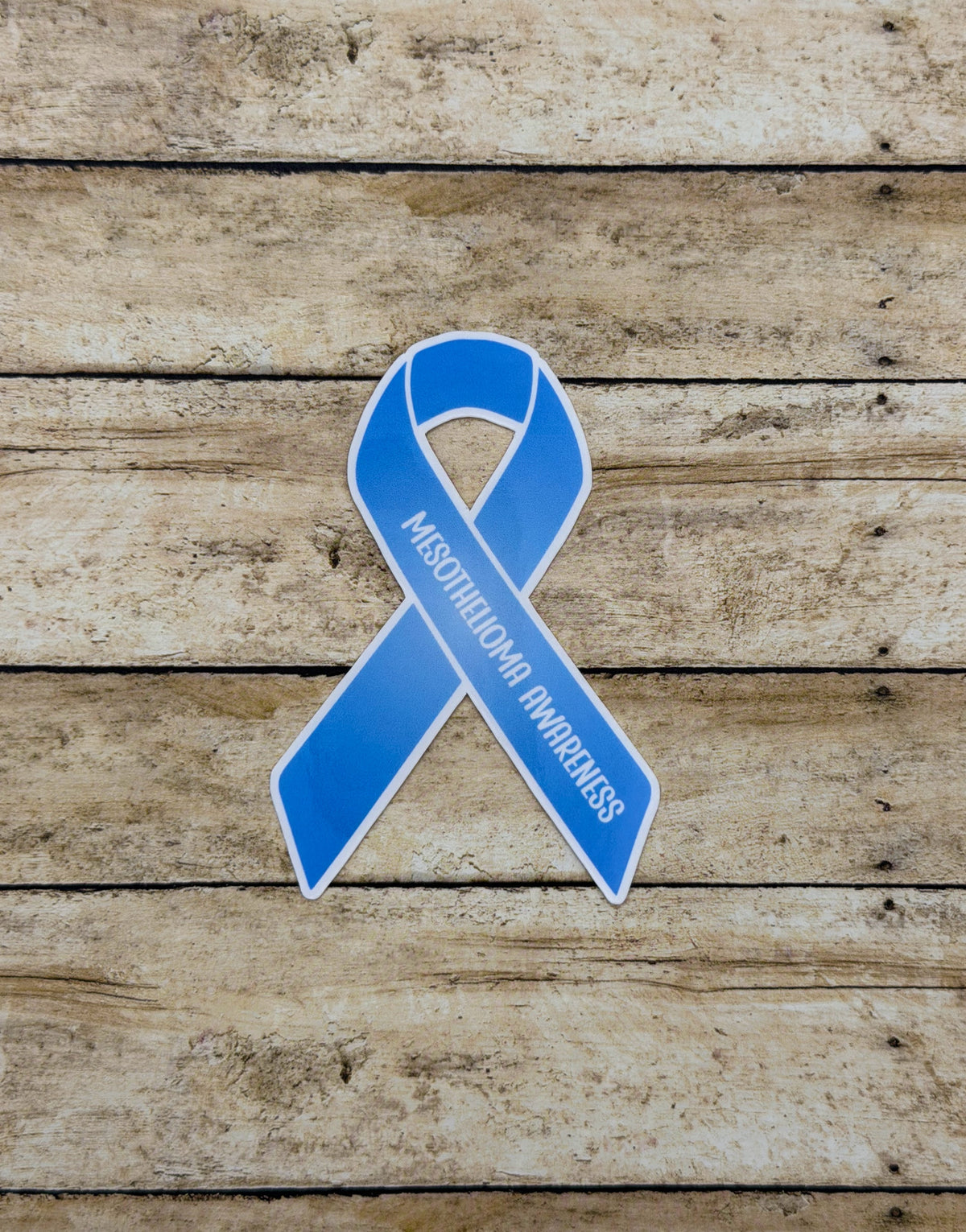 Mesothelioma Awareness Ribbon Sticker or Magnet