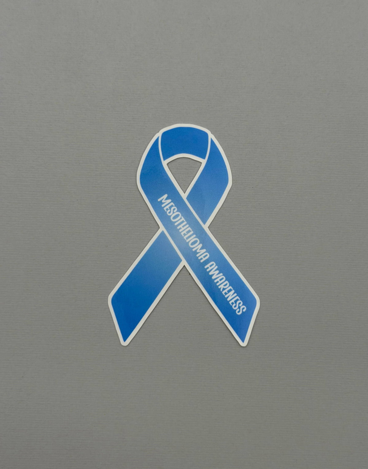 Mesothelioma Awareness Ribbon Sticker or Magnet