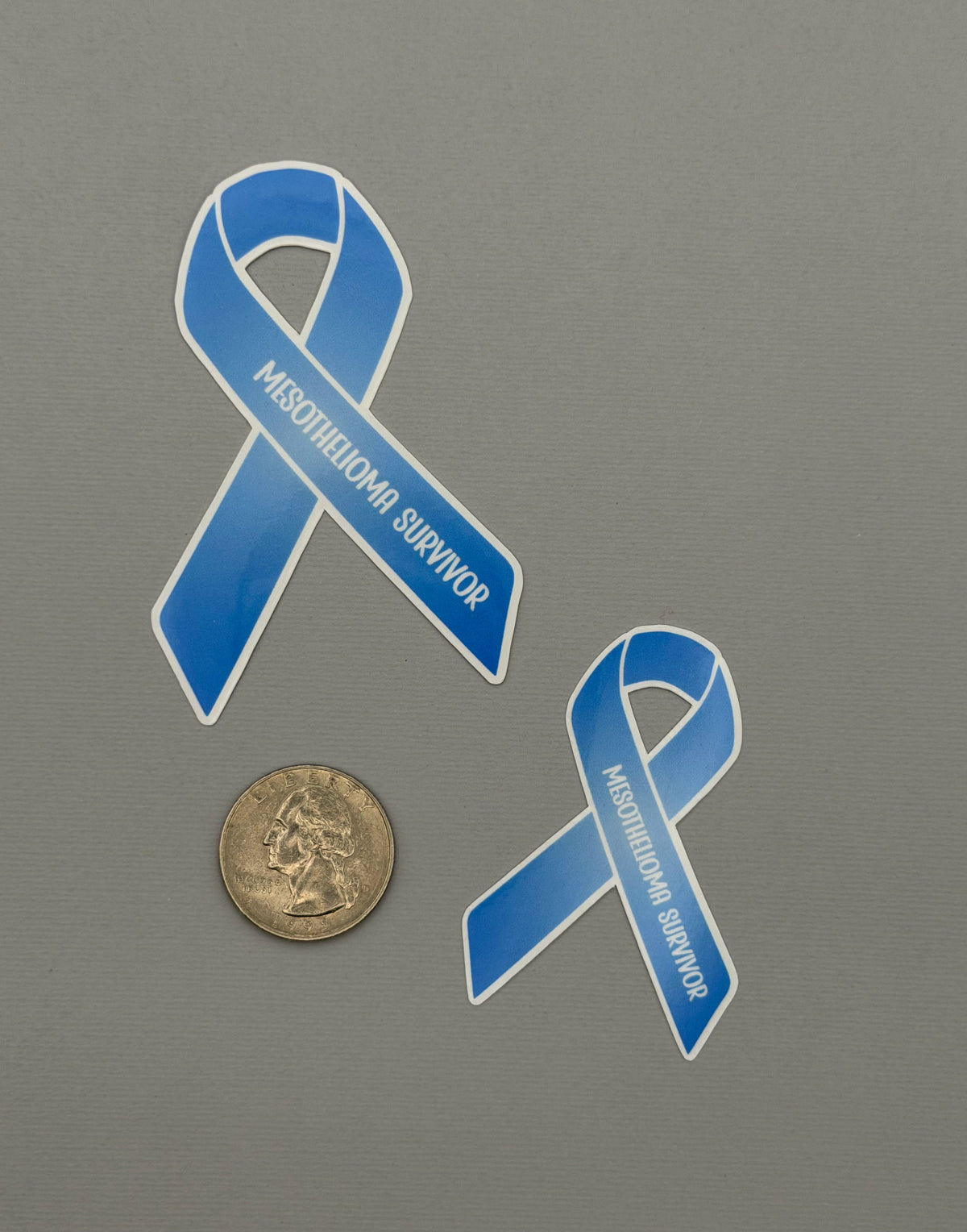 Mesothelioma Survivor Ribbon Sticker or Magnet