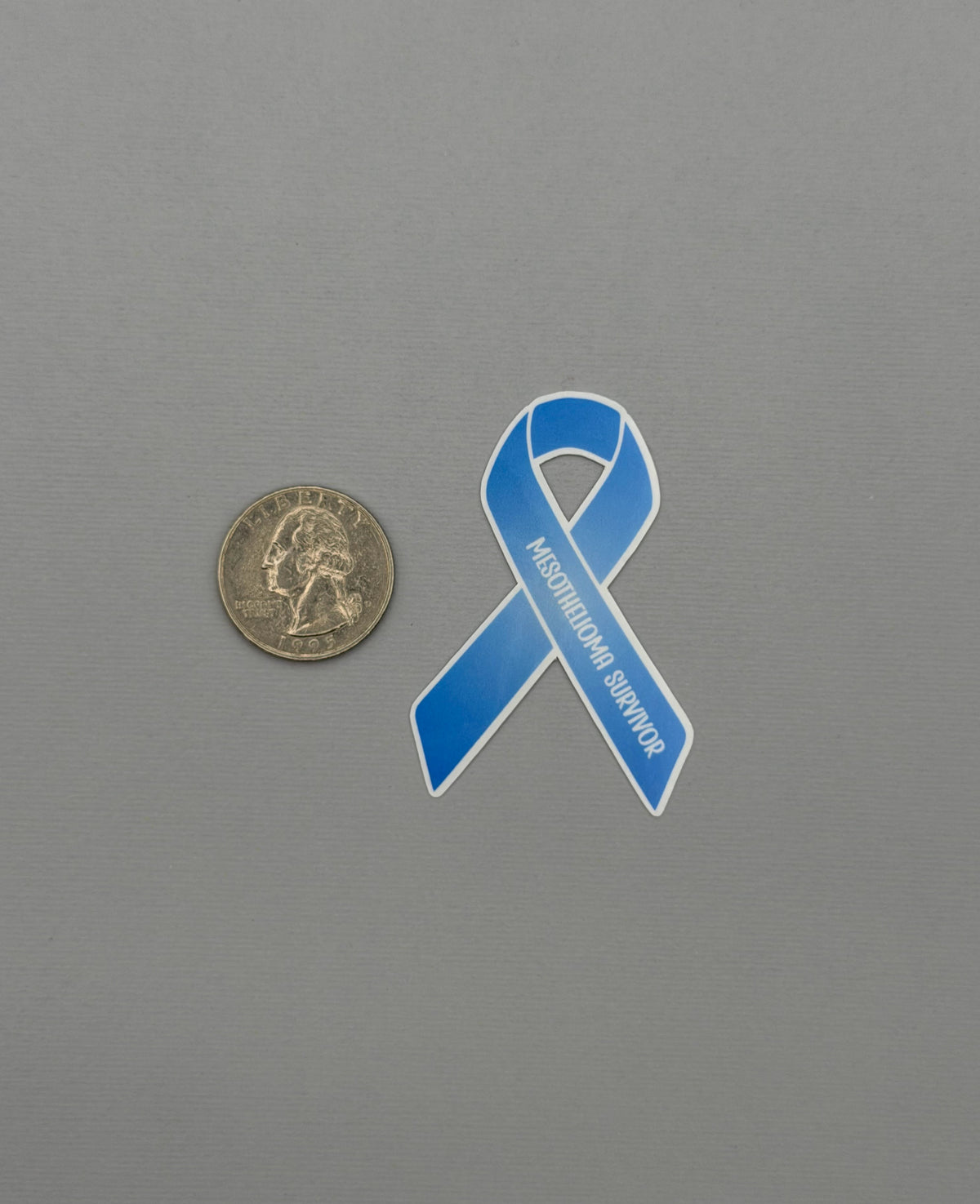 Mesothelioma Survivor Ribbon Sticker or Magnet