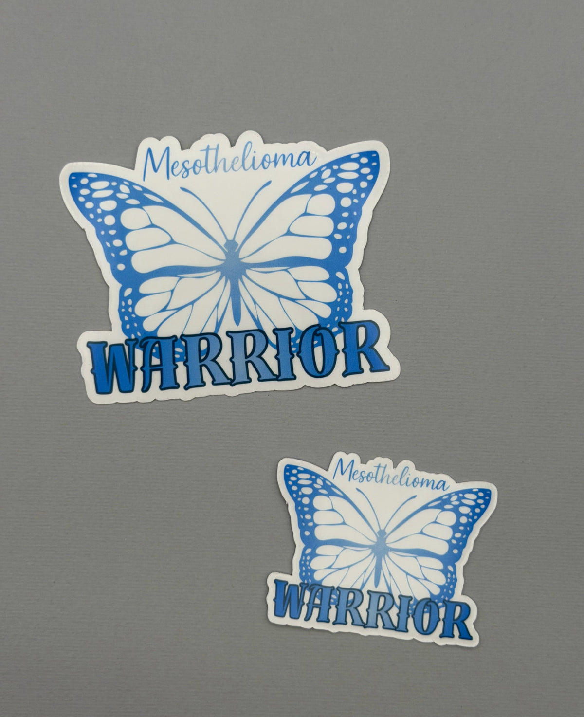 Mesothelioma Warrior Butterfly Sticker or Magnet