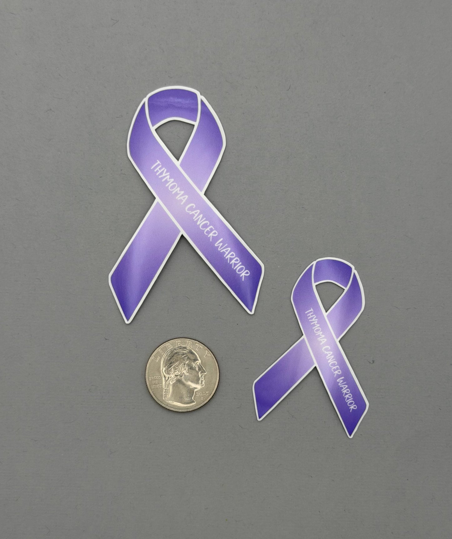 Thymoma Cancer Warrior Ribbon Sticker or Magnet