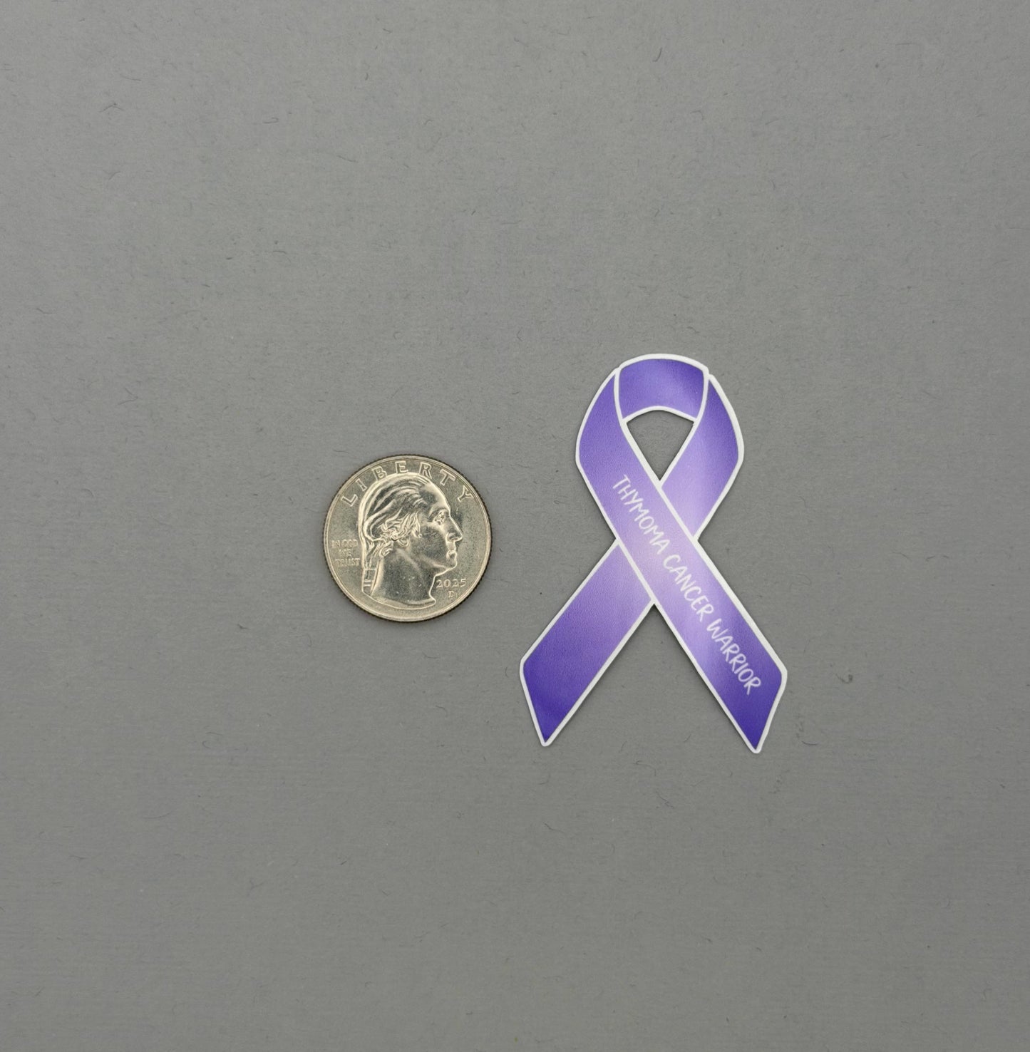 Thymoma Cancer Warrior Ribbon Sticker or Magnet