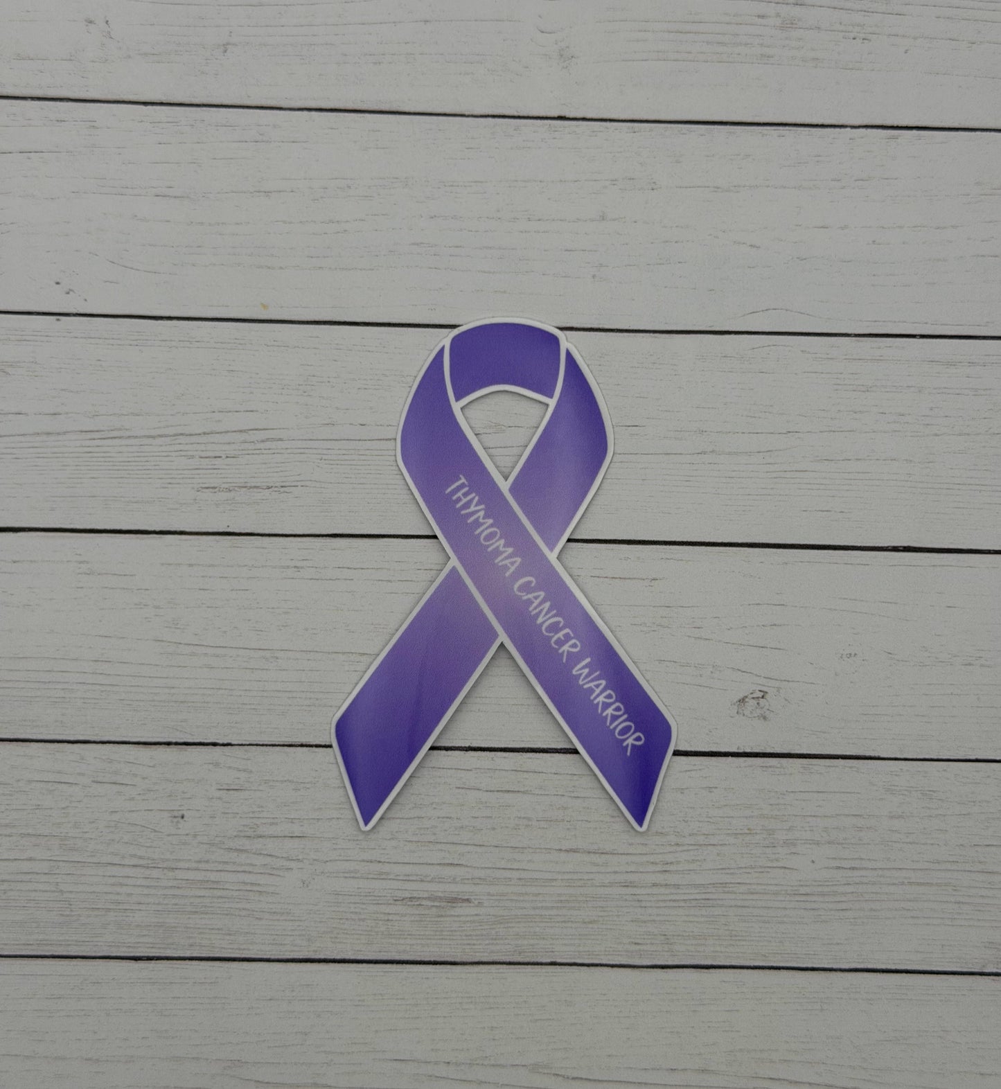Thymoma Cancer Warrior Ribbon Sticker or Magnet