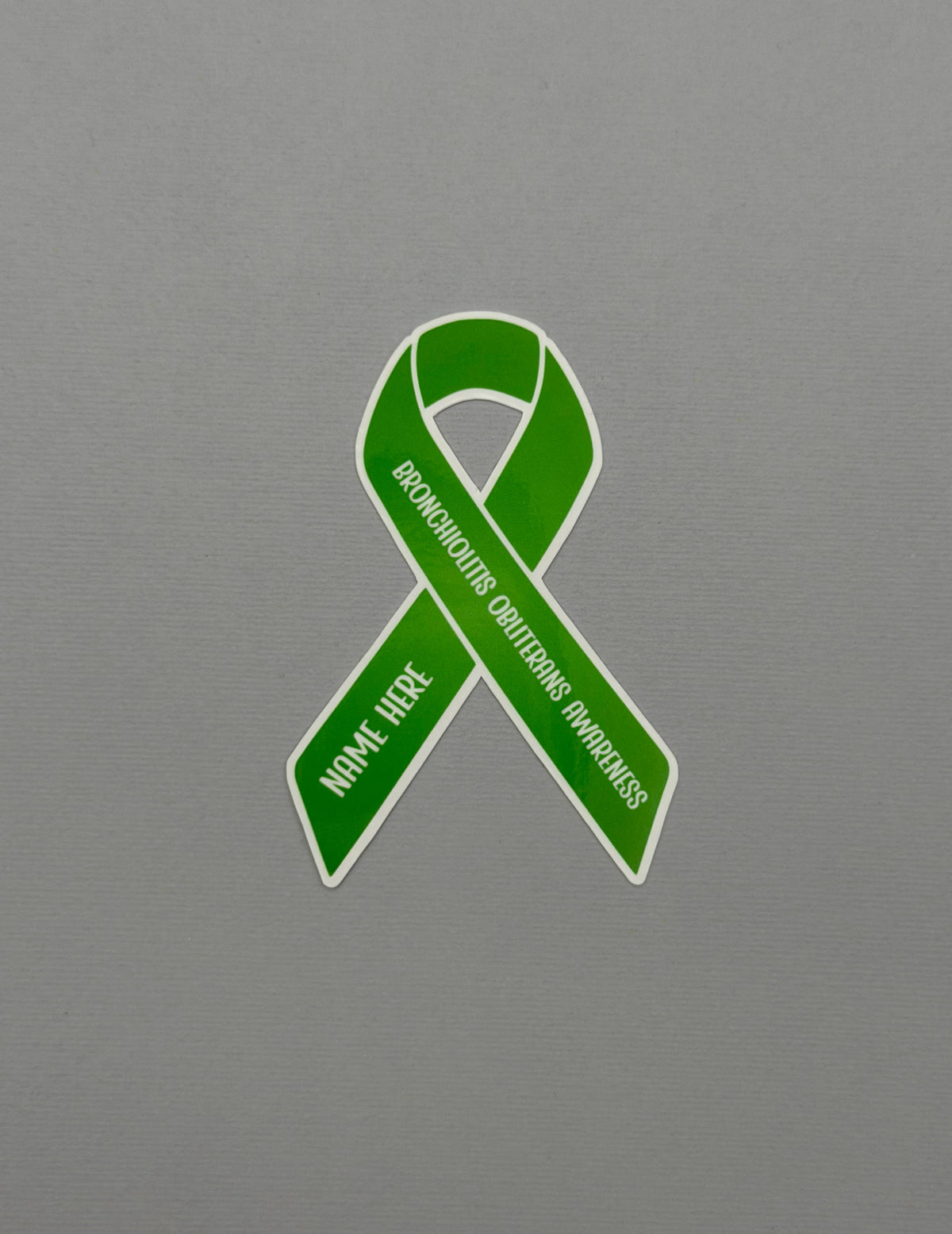 Bronchiolitis Obliterans Awareness Custom Ribbon Sticker or Magnet