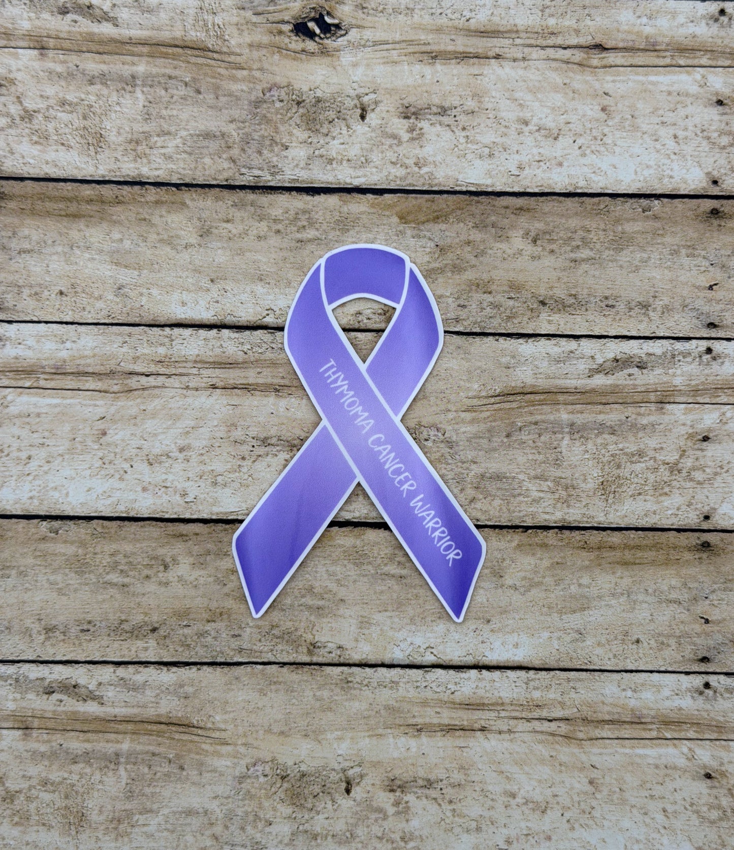 Thymoma Cancer Warrior Ribbon Sticker or Magnet