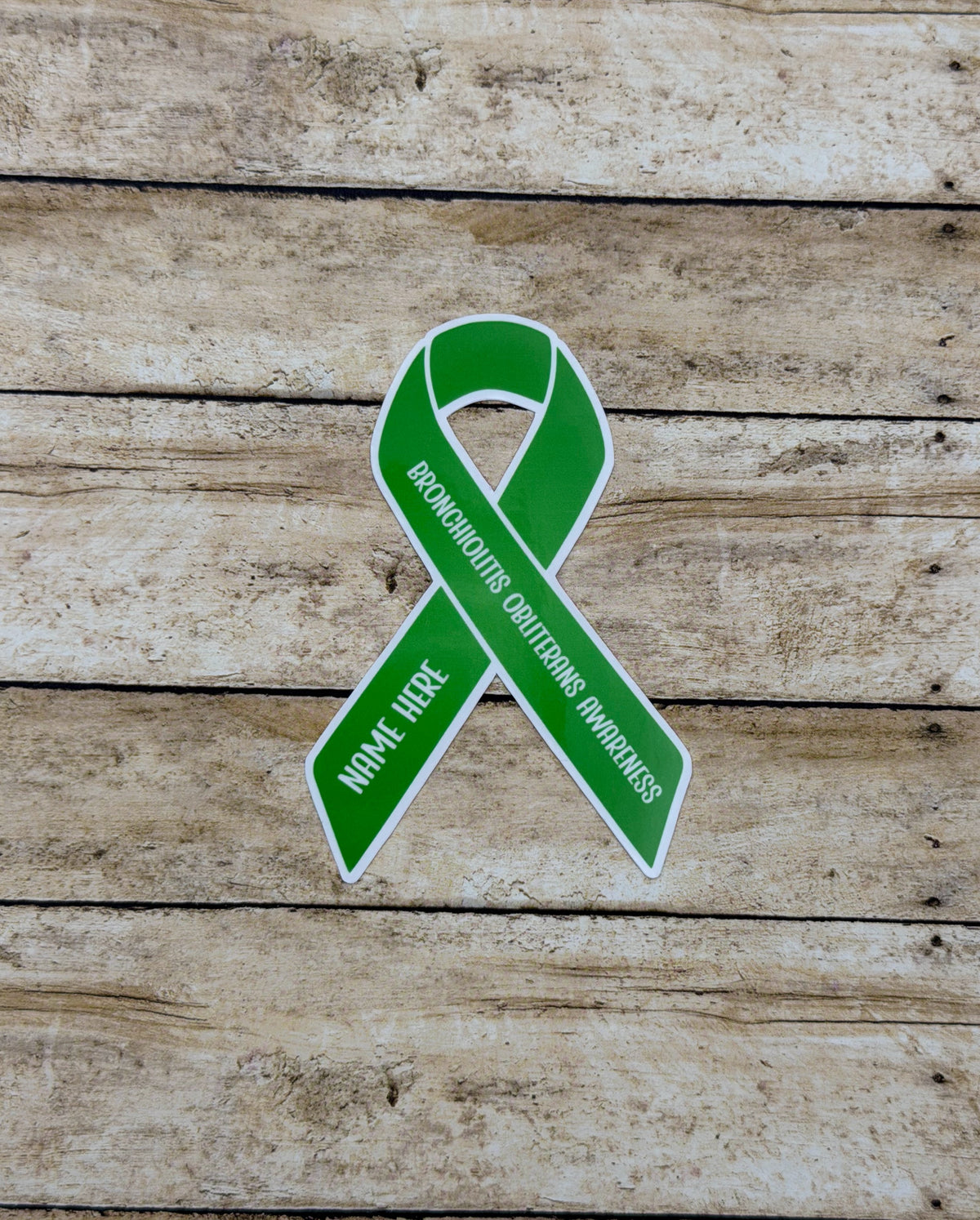 Bronchiolitis Obliterans Awareness Custom Ribbon Sticker or Magnet
