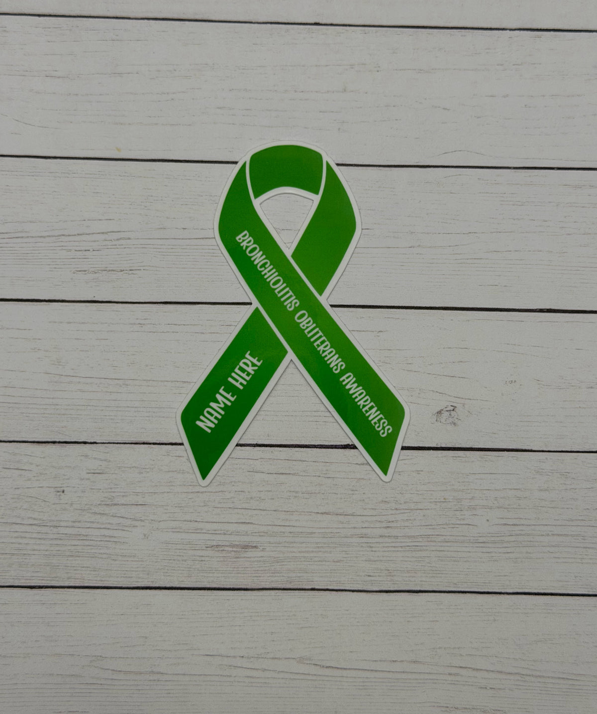 Bronchiolitis Obliterans Awareness Custom Ribbon Sticker or Magnet