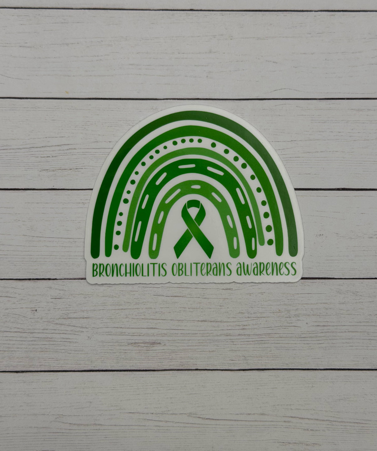 Bronchiolitis Obliterans Awareness Rainbow Sticker or Magnet
