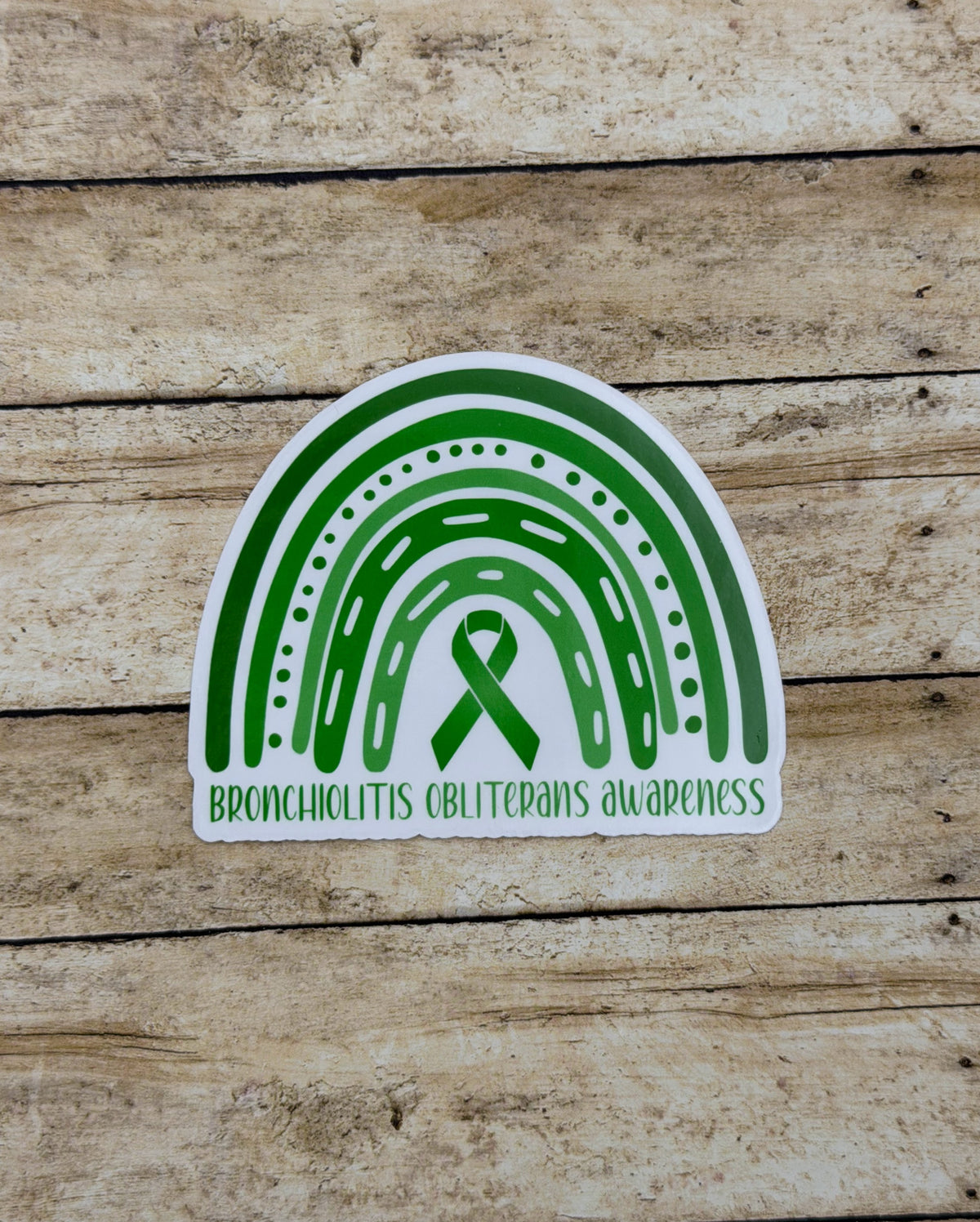 Bronchiolitis Obliterans Awareness Rainbow Sticker or Magnet