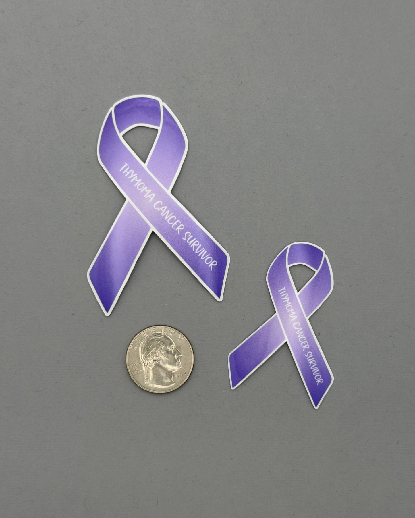 Thymoma Cancer Survivor Ribbon Sticker or Magnet