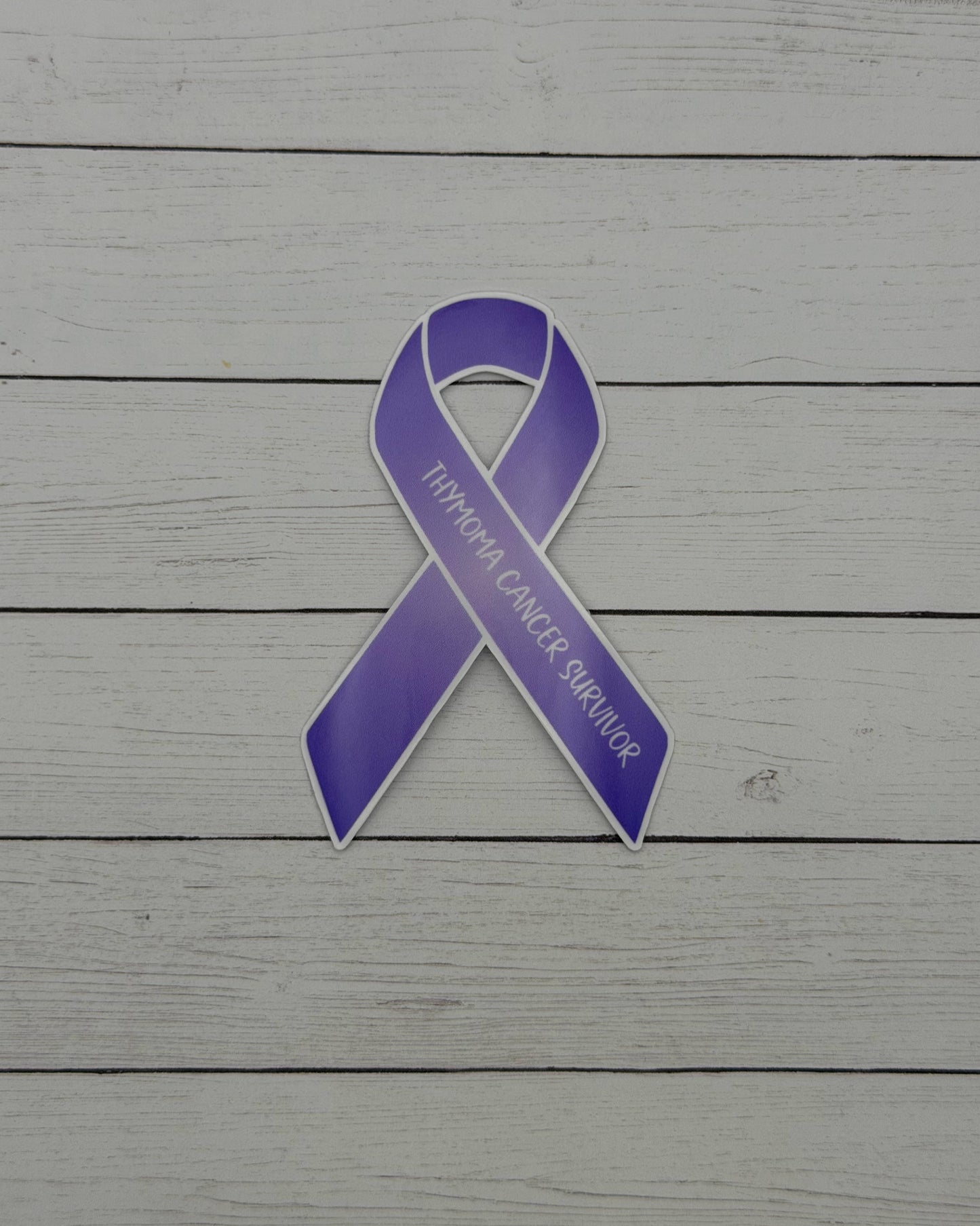 Thymoma Cancer Survivor Ribbon Sticker or Magnet