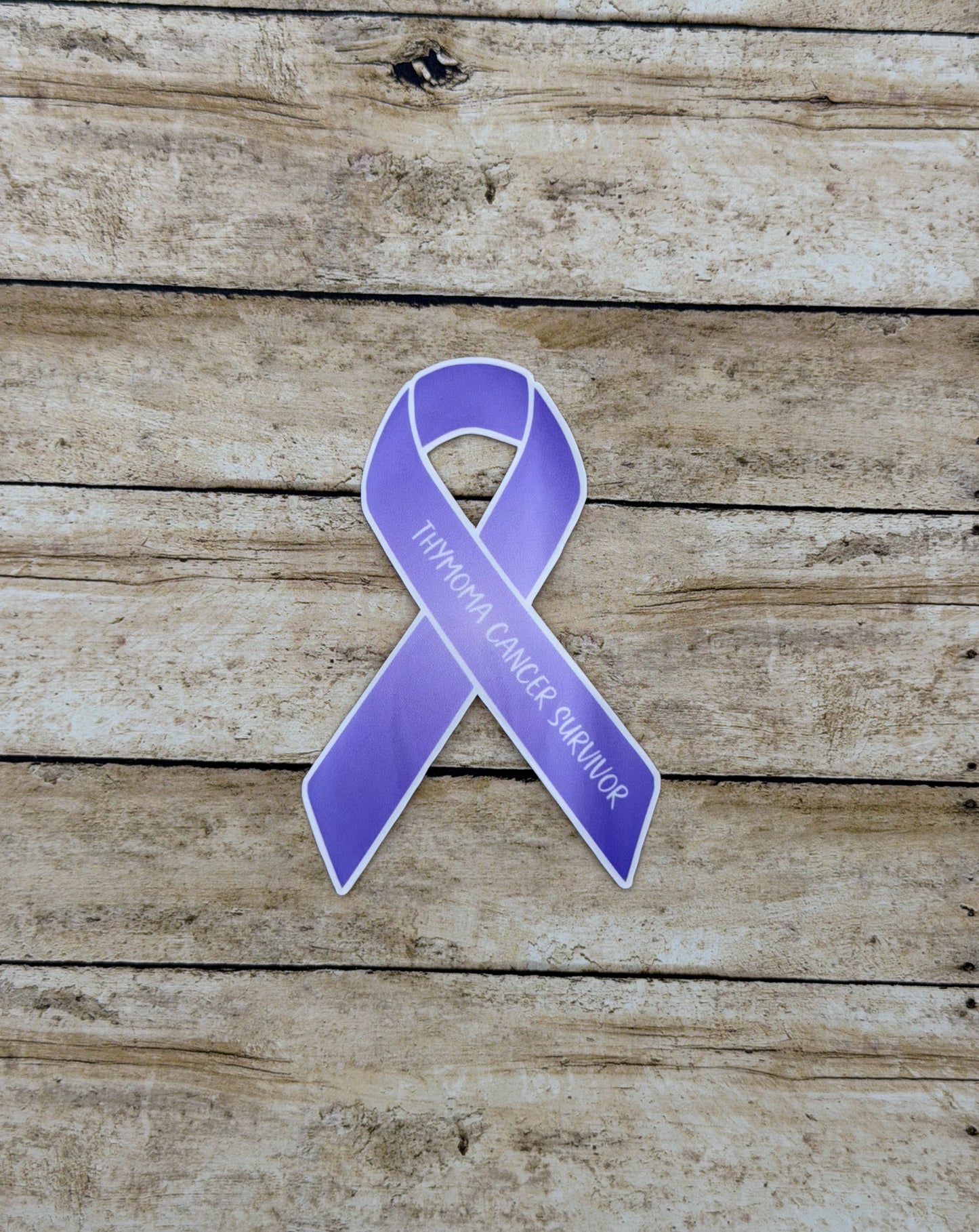 Thymoma Cancer Survivor Ribbon Sticker or Magnet