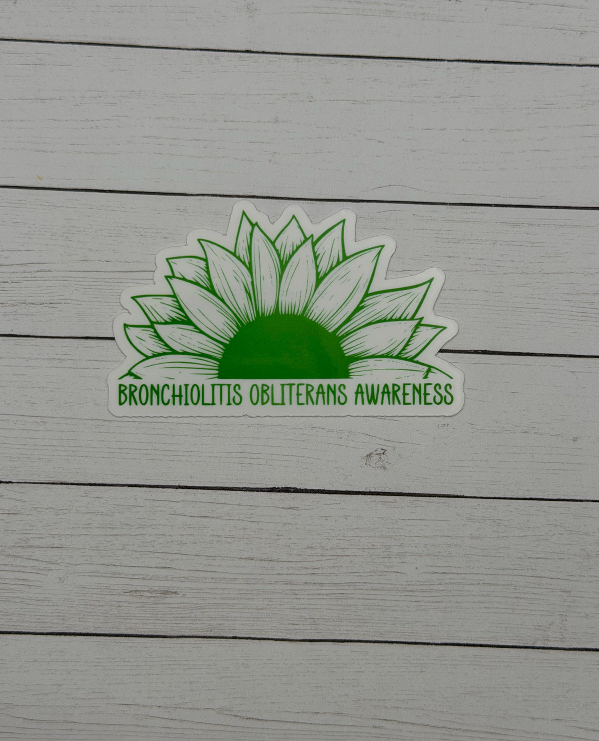 Bronchiolitis Obliterans Awareness Sunflower Sticker or Magnet