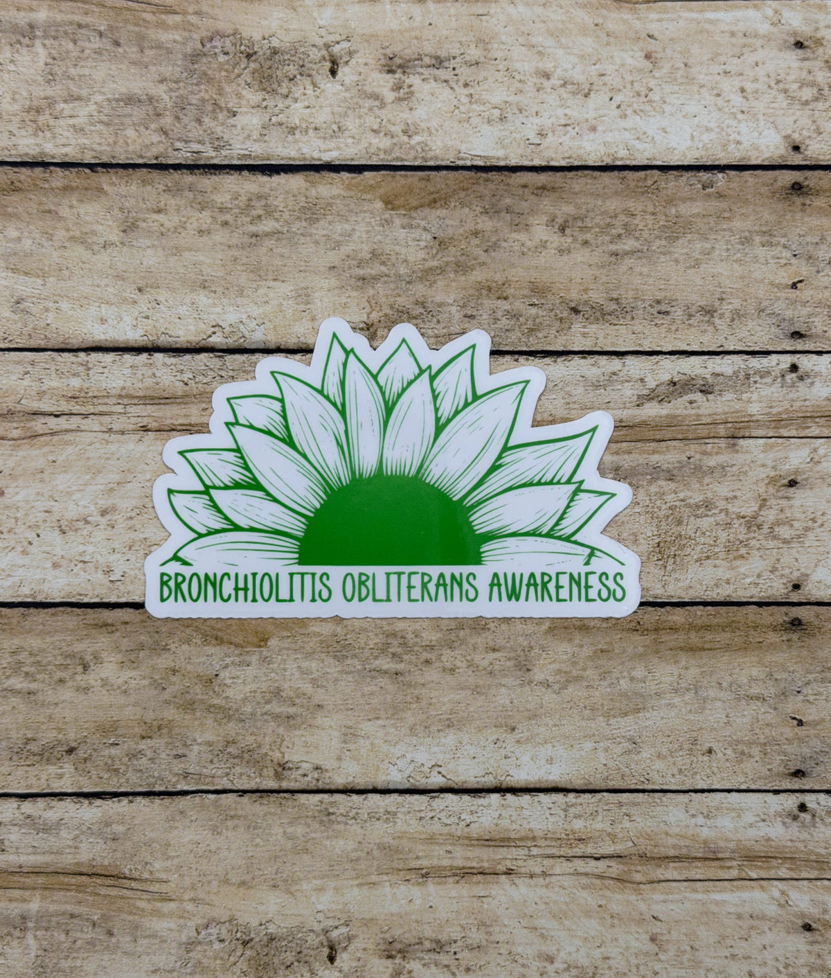 Bronchiolitis Obliterans Awareness Sunflower Sticker or Magnet