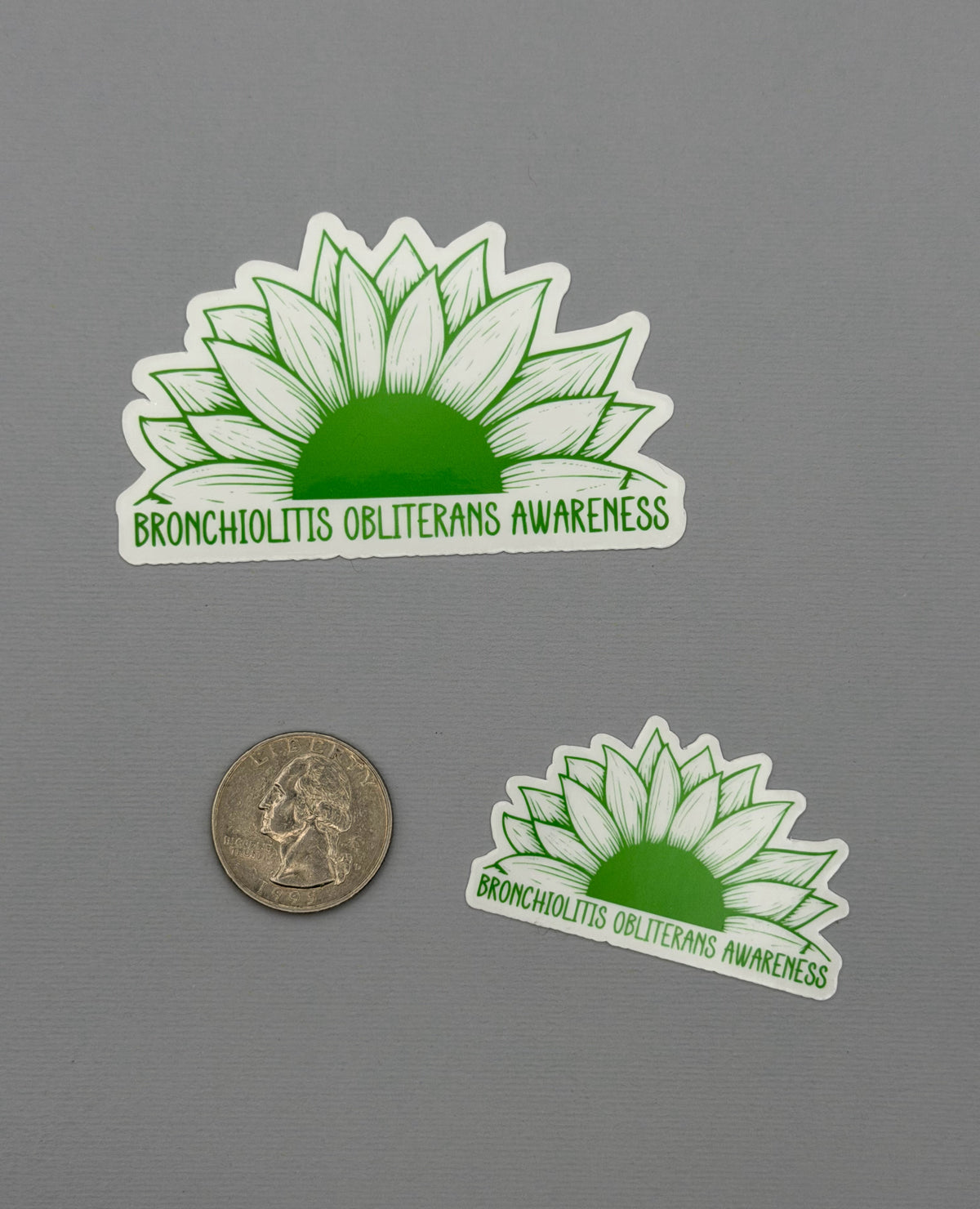Bronchiolitis Obliterans Awareness Sunflower Sticker or Magnet