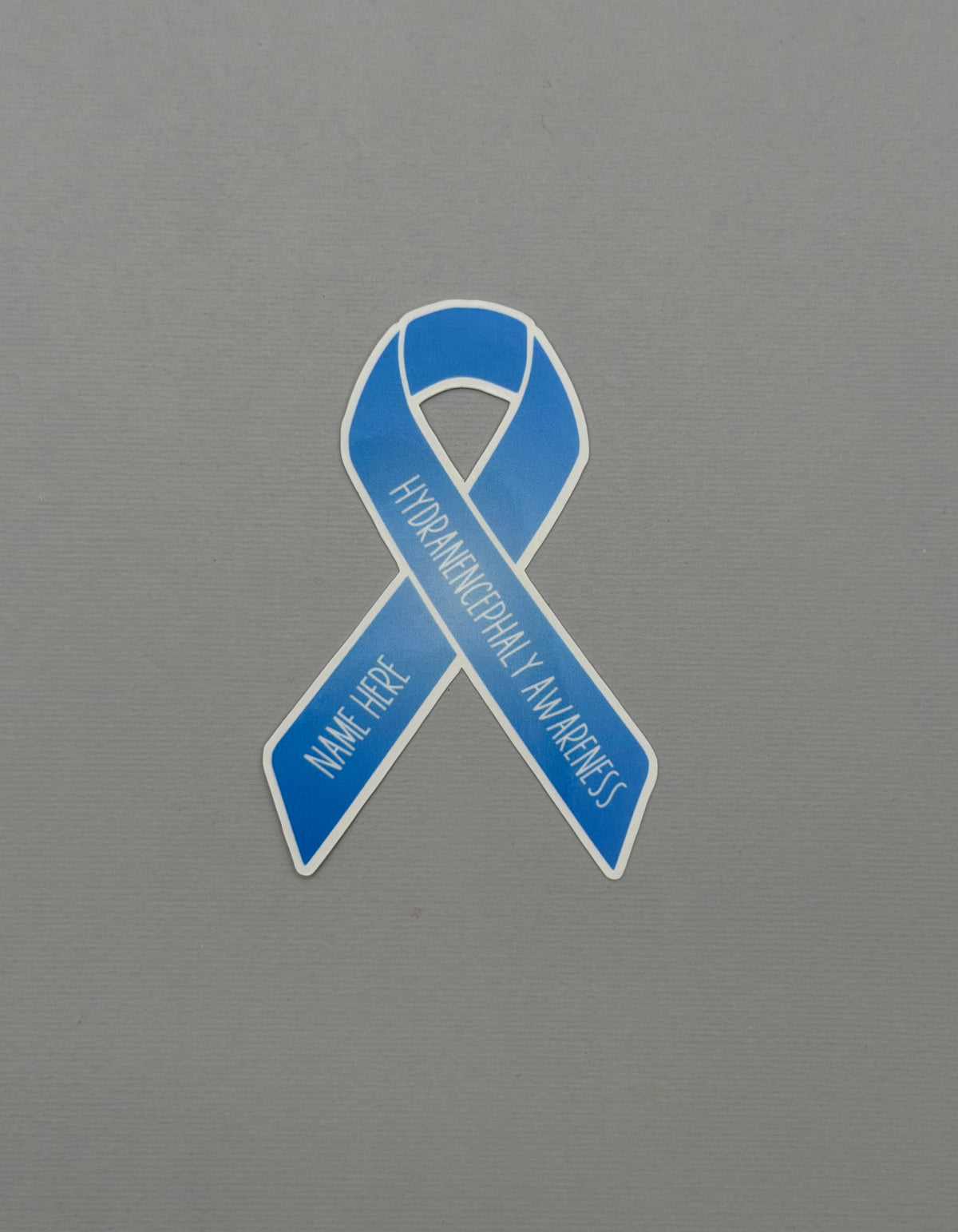 Hydranencephaly Awareness Custom Ribbon Sticker or Magnet