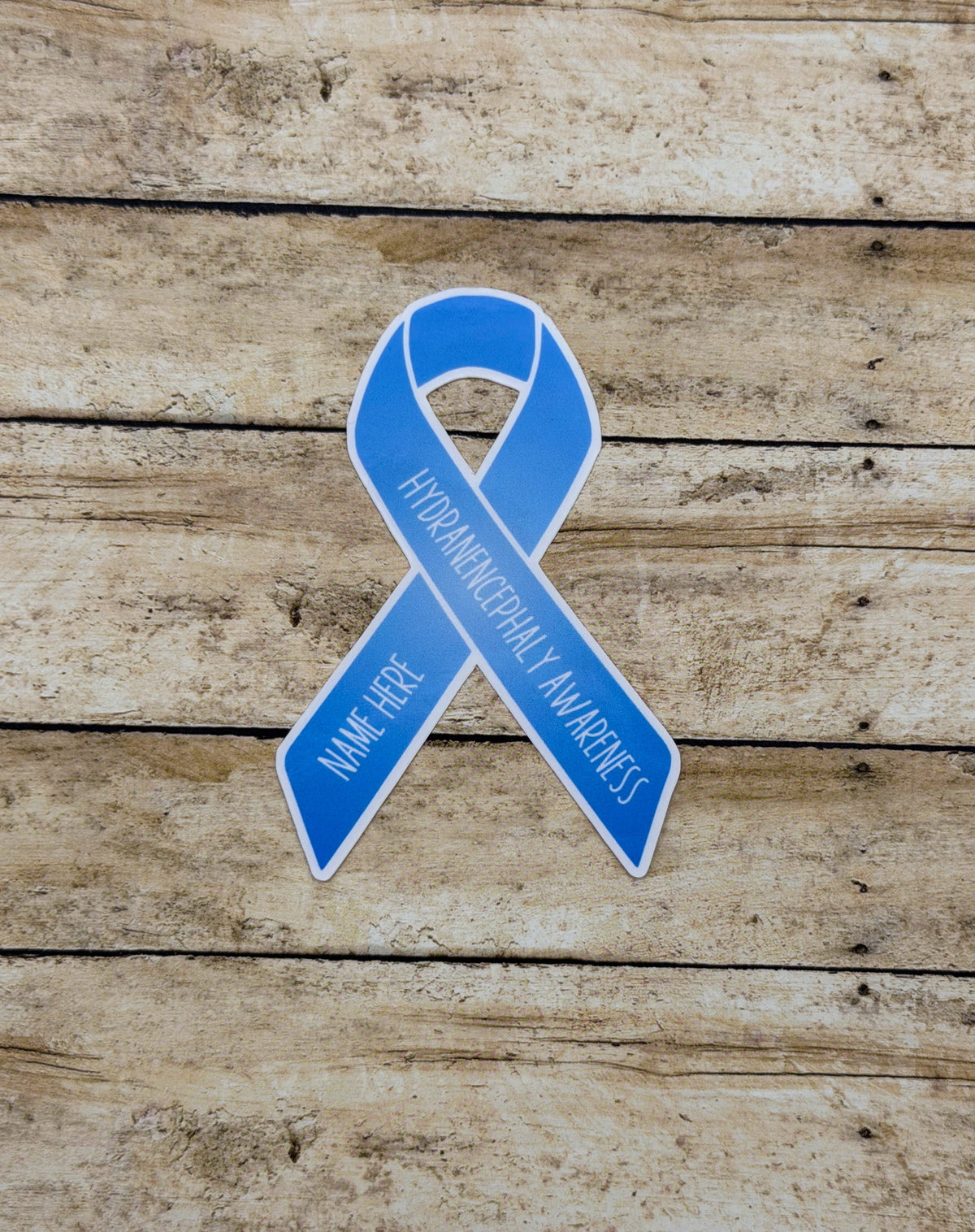 Hydranencephaly Awareness Custom Ribbon Sticker or Magnet