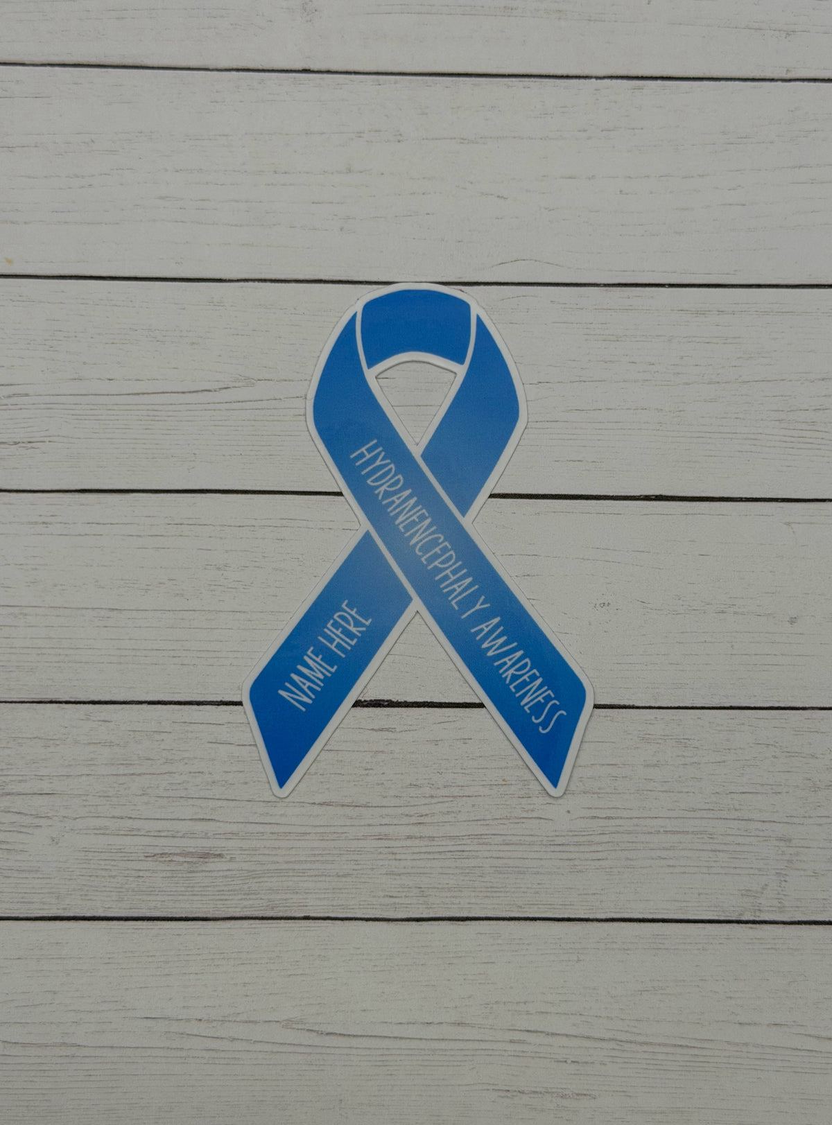 Hydranencephaly Awareness Custom Ribbon Sticker or Magnet