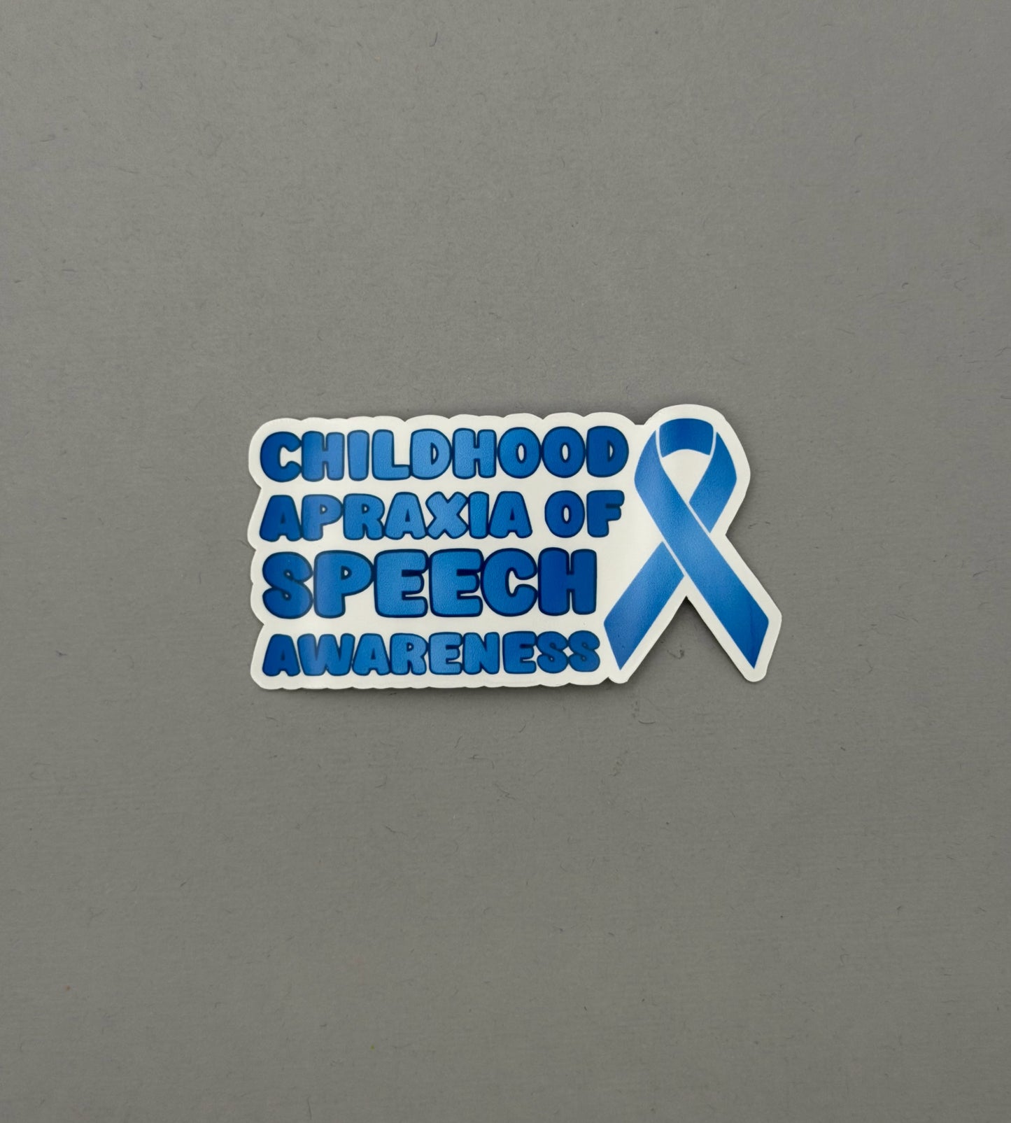 Children Apraxia of Speech Awareness with Ribbon Sticker or Magnet