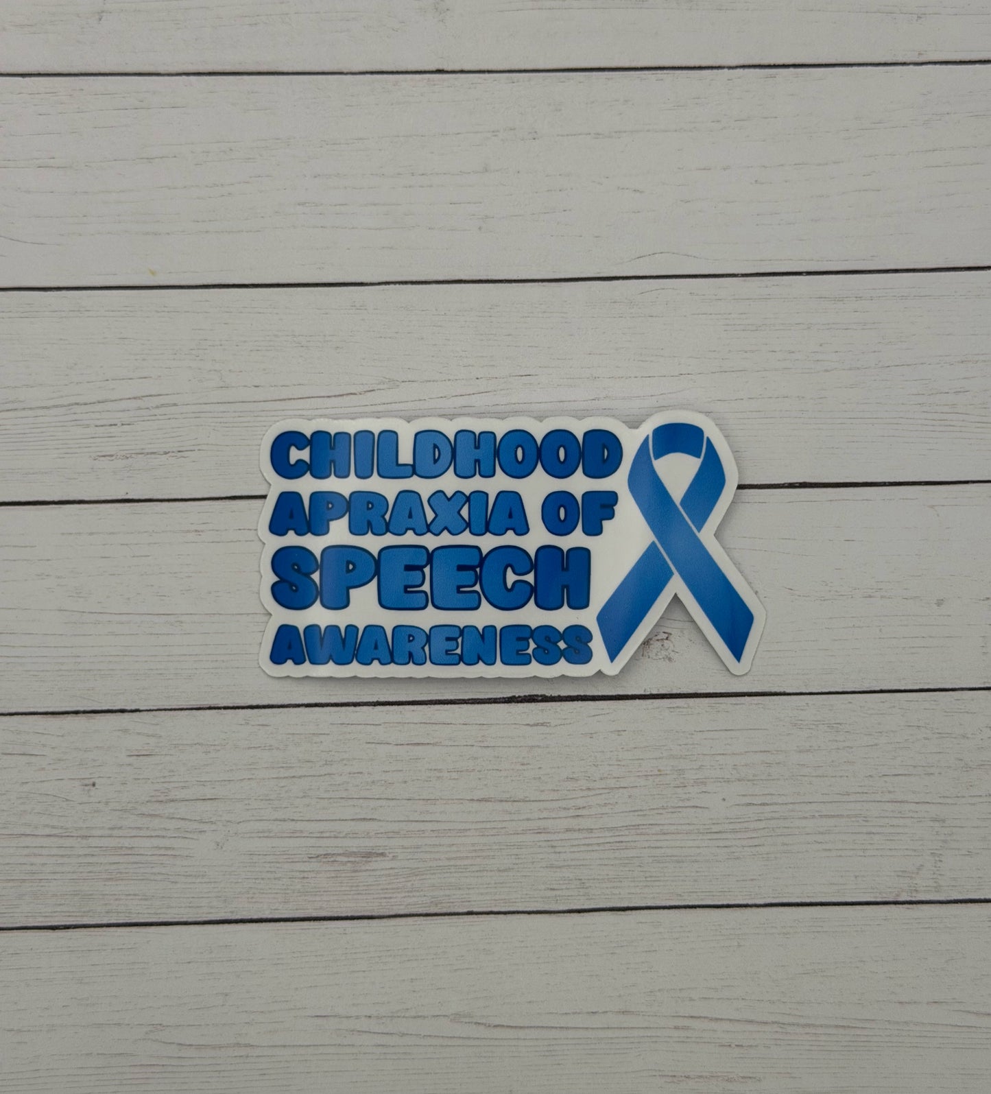 Children Apraxia of Speech Awareness with Ribbon Sticker or Magnet