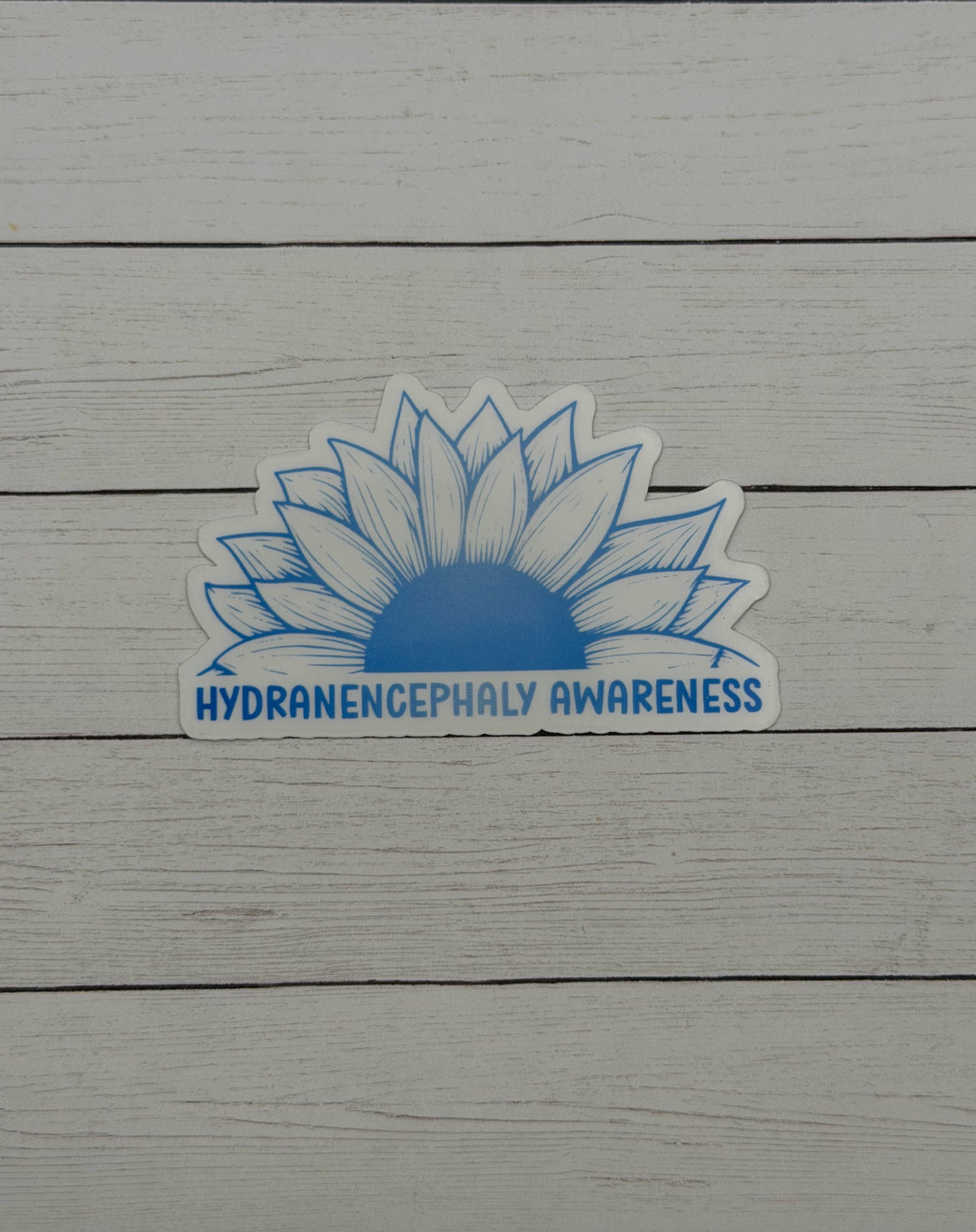 Hydranencephaly Awareness Sunflower Sticker or Magnet