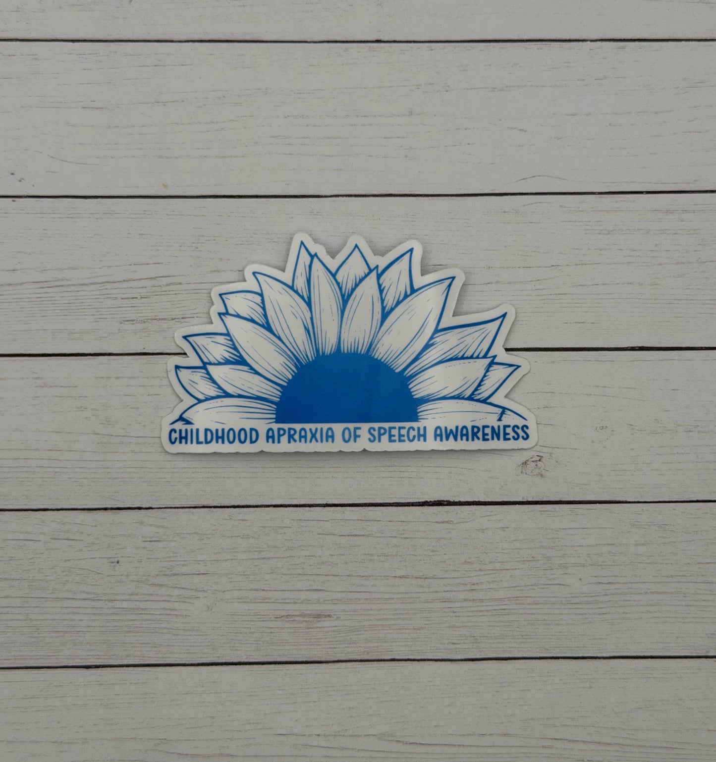 Children Apraxia of Speech Awareness Sunflower Sticker or Magnet