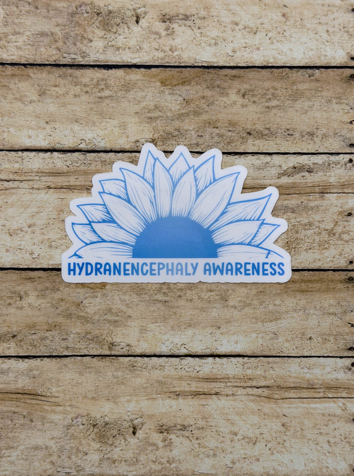 Hydranencephaly Awareness Sunflower Sticker or Magnet