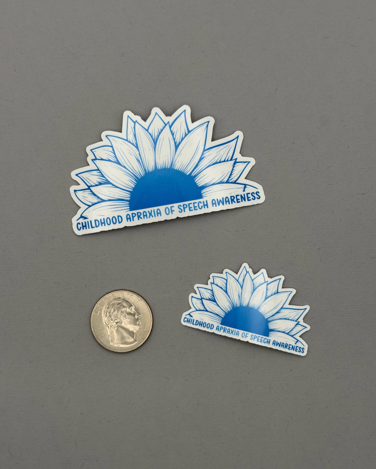 Children Apraxia of Speech Awareness Sunflower Sticker or Magnet