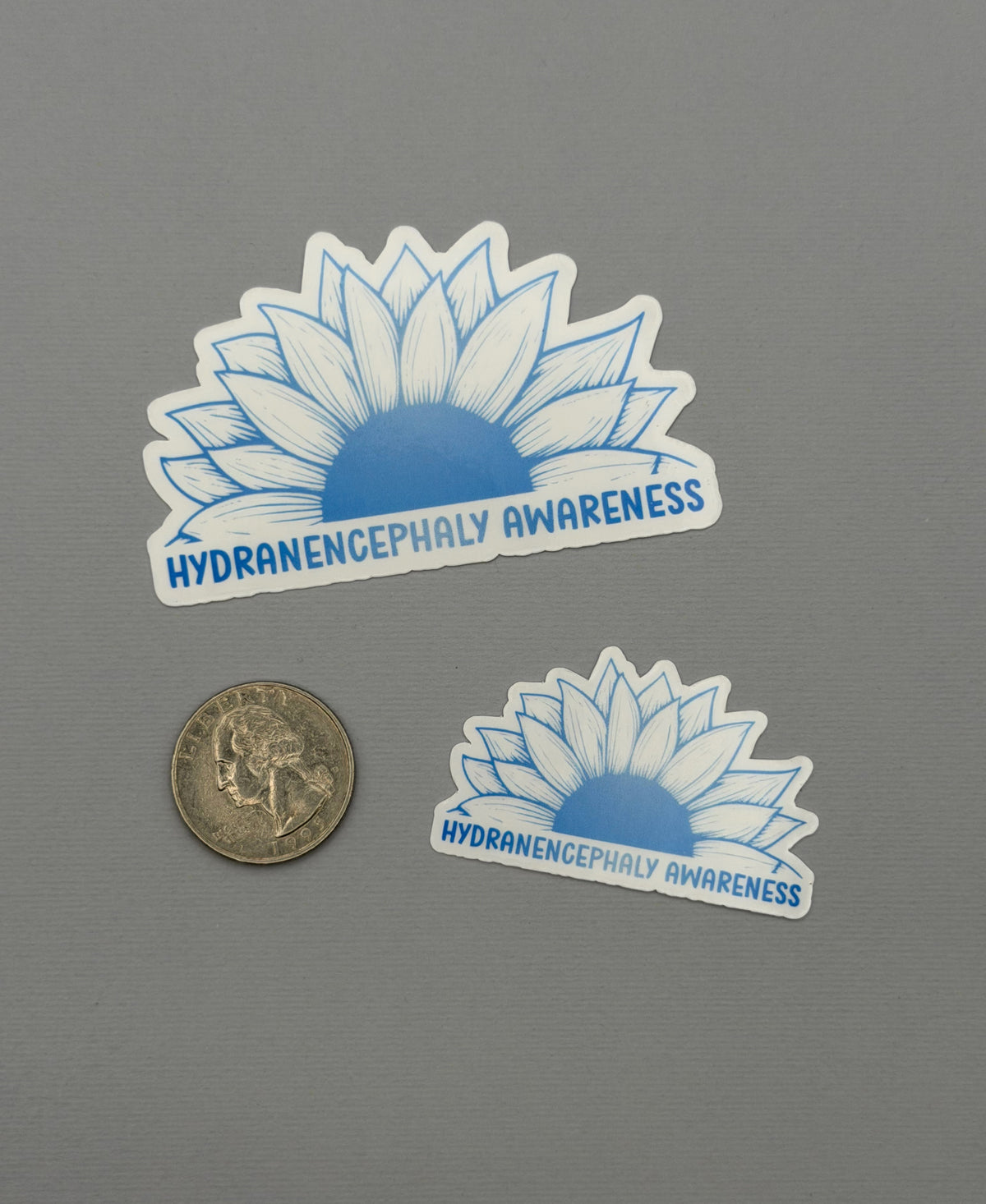 Hydranencephaly Awareness Sunflower Sticker or Magnet