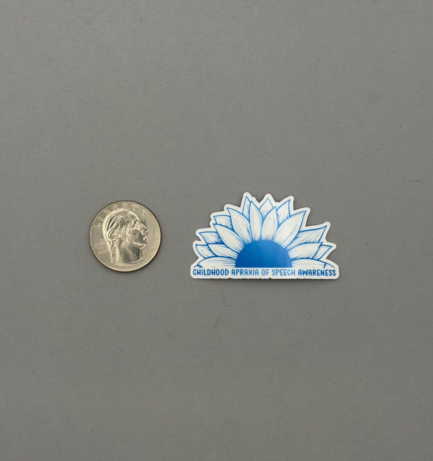 Children Apraxia of Speech Awareness Sunflower Sticker or Magnet
