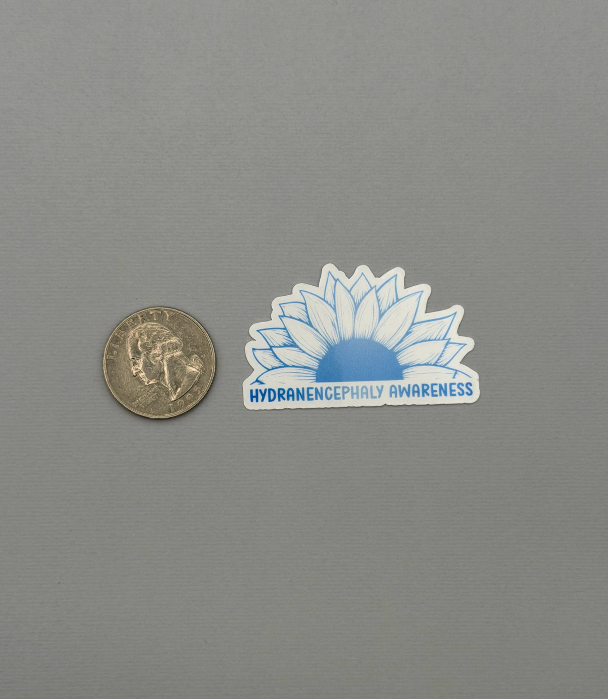 Hydranencephaly Awareness Sunflower Sticker or Magnet