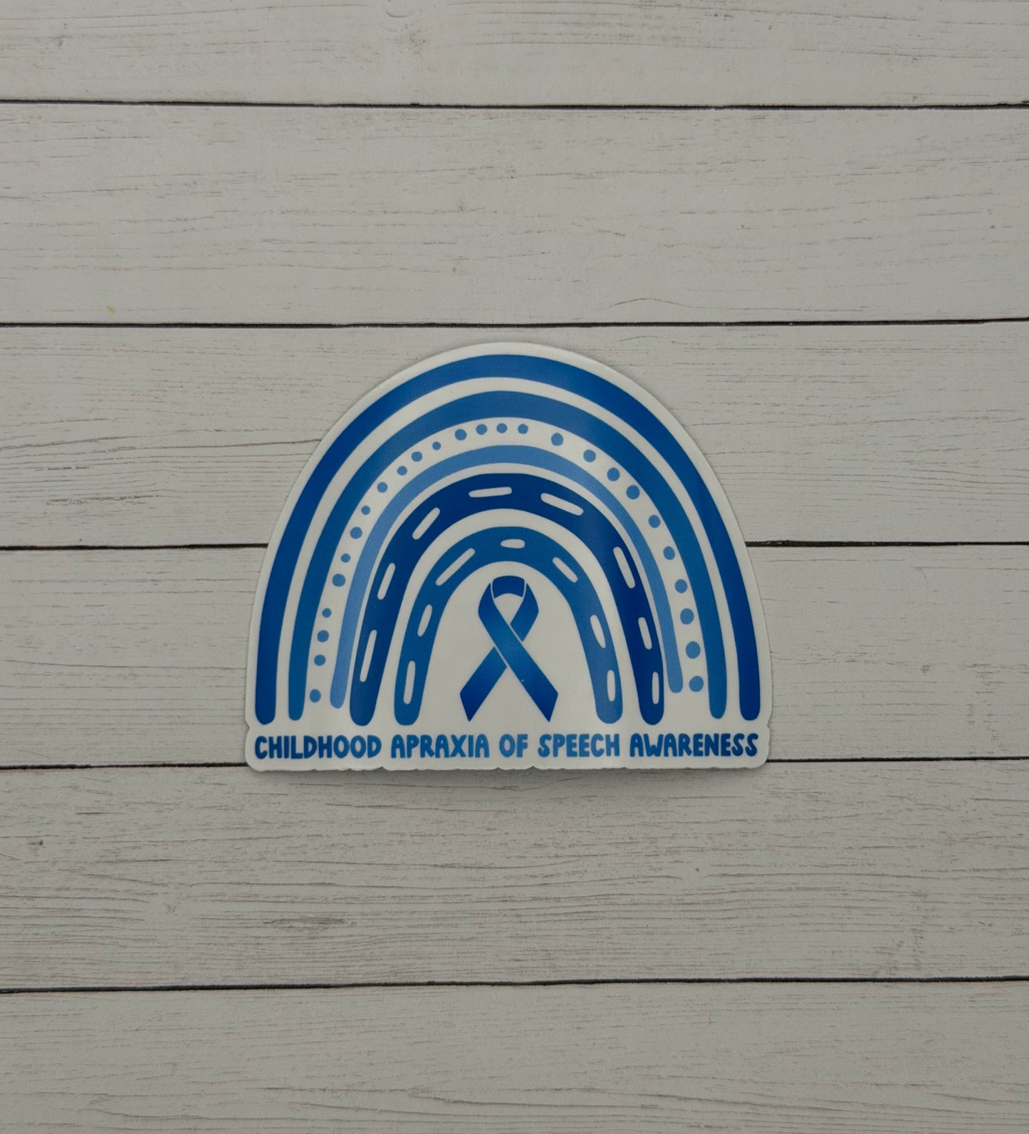 Children Apraxia of Speech Awareness Rainbow Sticker or Magnet