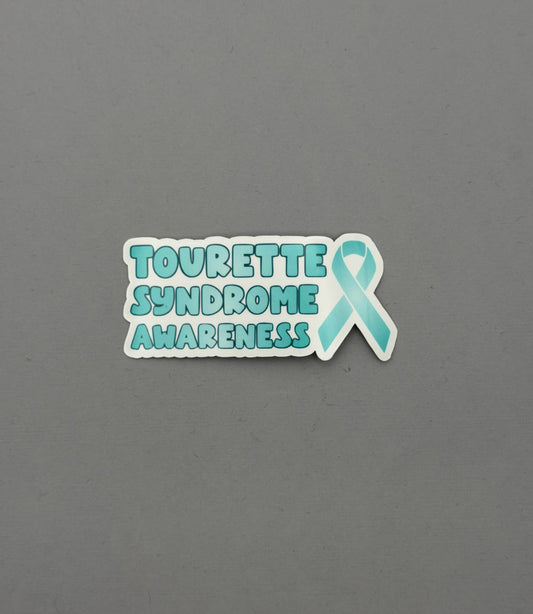 Tourette Syndrome Awareness with Ribbon Sticker or Magnet