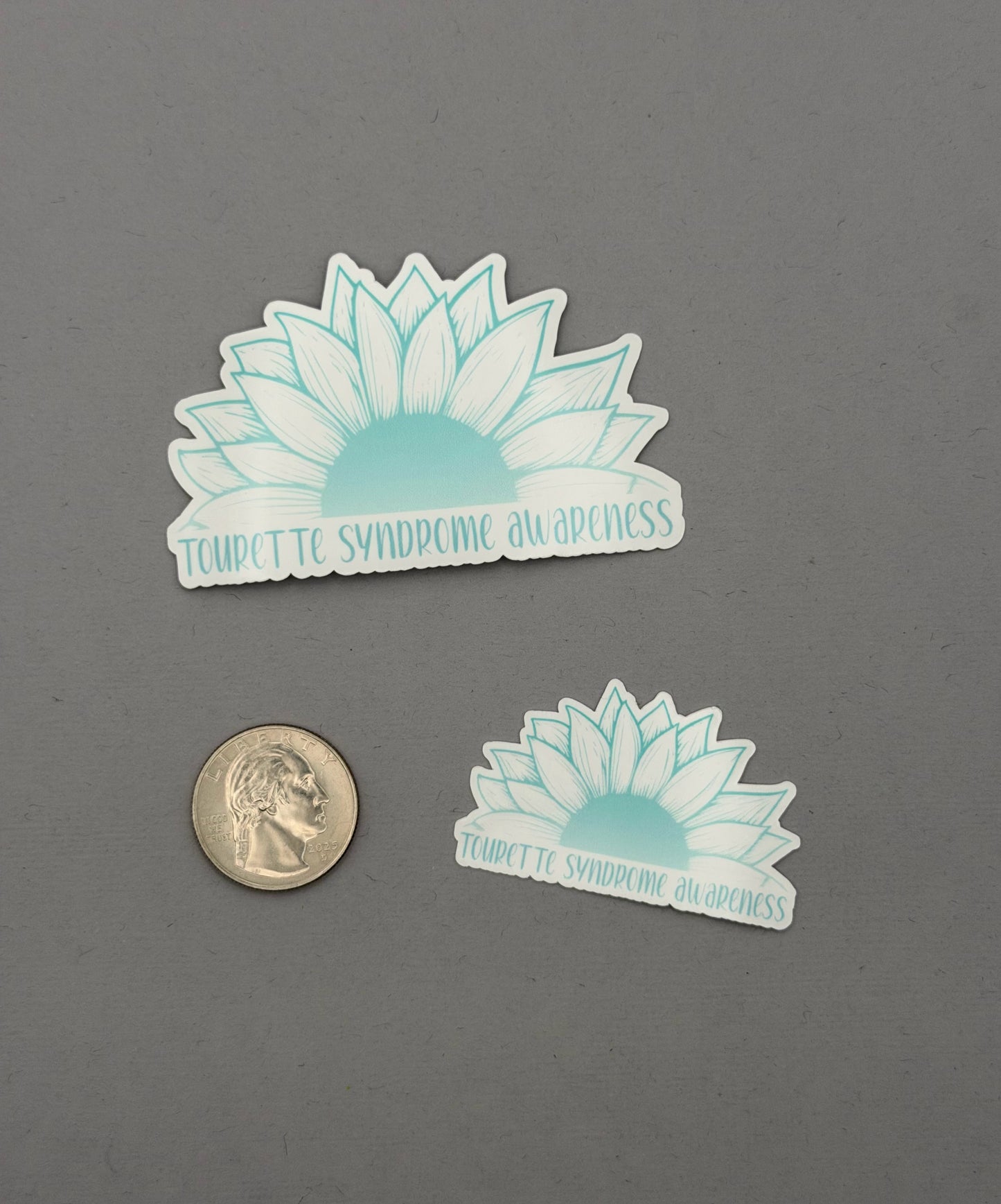 Tourette Syndrome Awareness Sunflower Sticker or Magnet