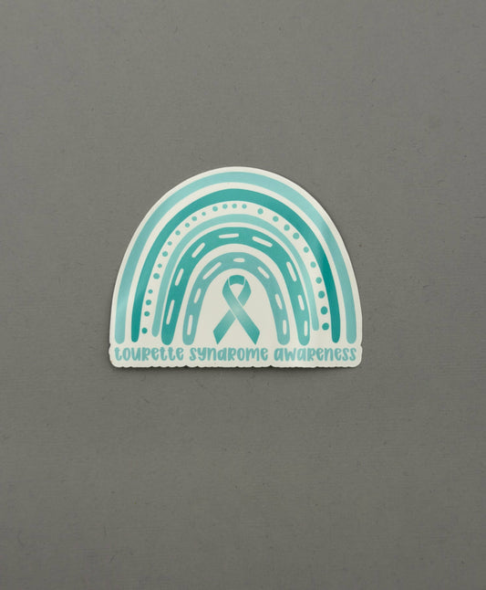 Tourette Syndrome Awareness Rainbow Sticker or Magnet