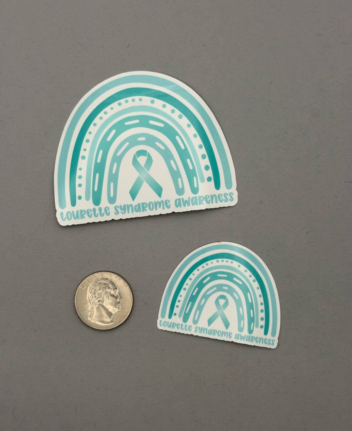 Tourette Syndrome Awareness Rainbow Sticker or Magnet