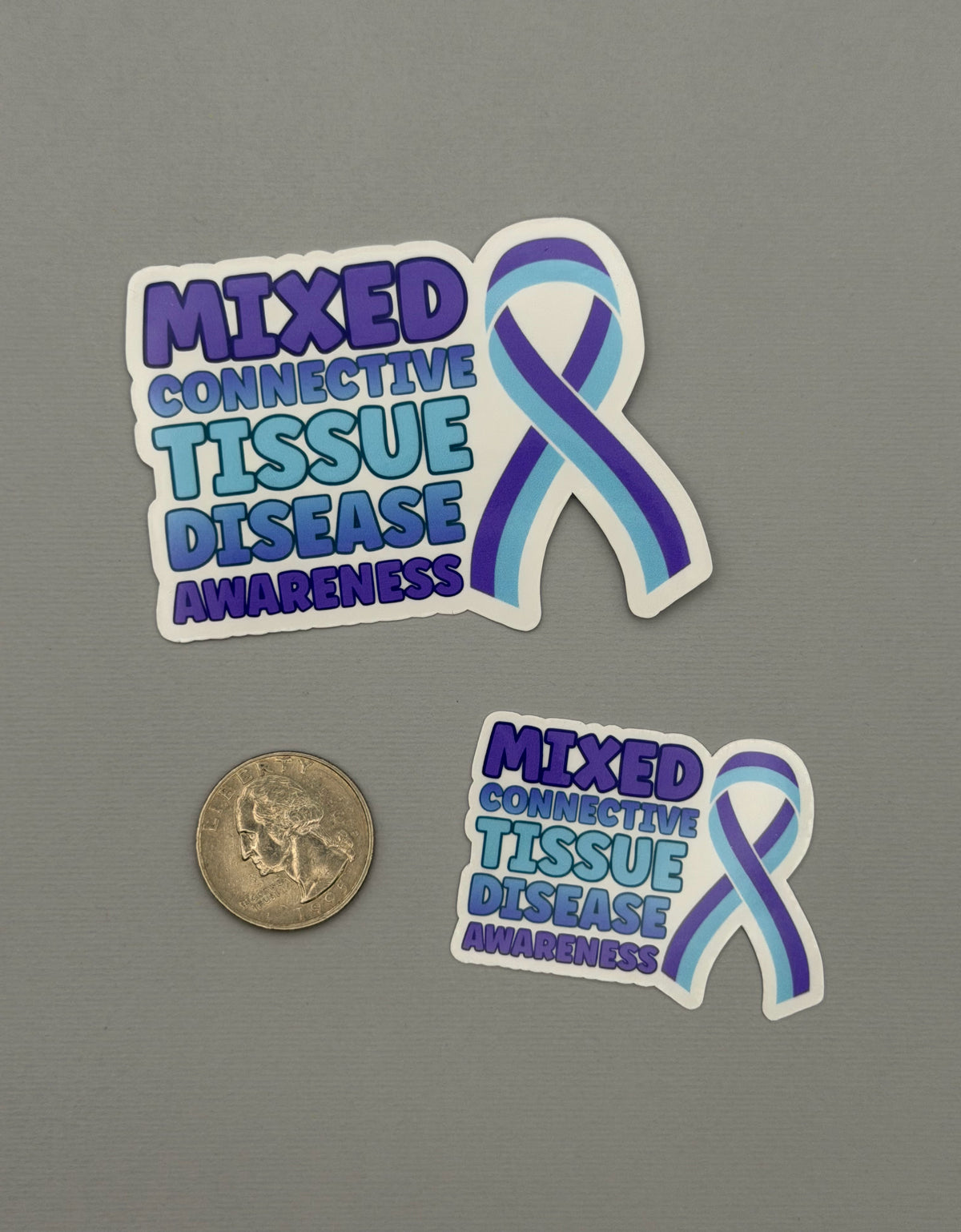 Mixed Connective Tissue Disorder Awareness with Ribbon Sticker or Magnet
