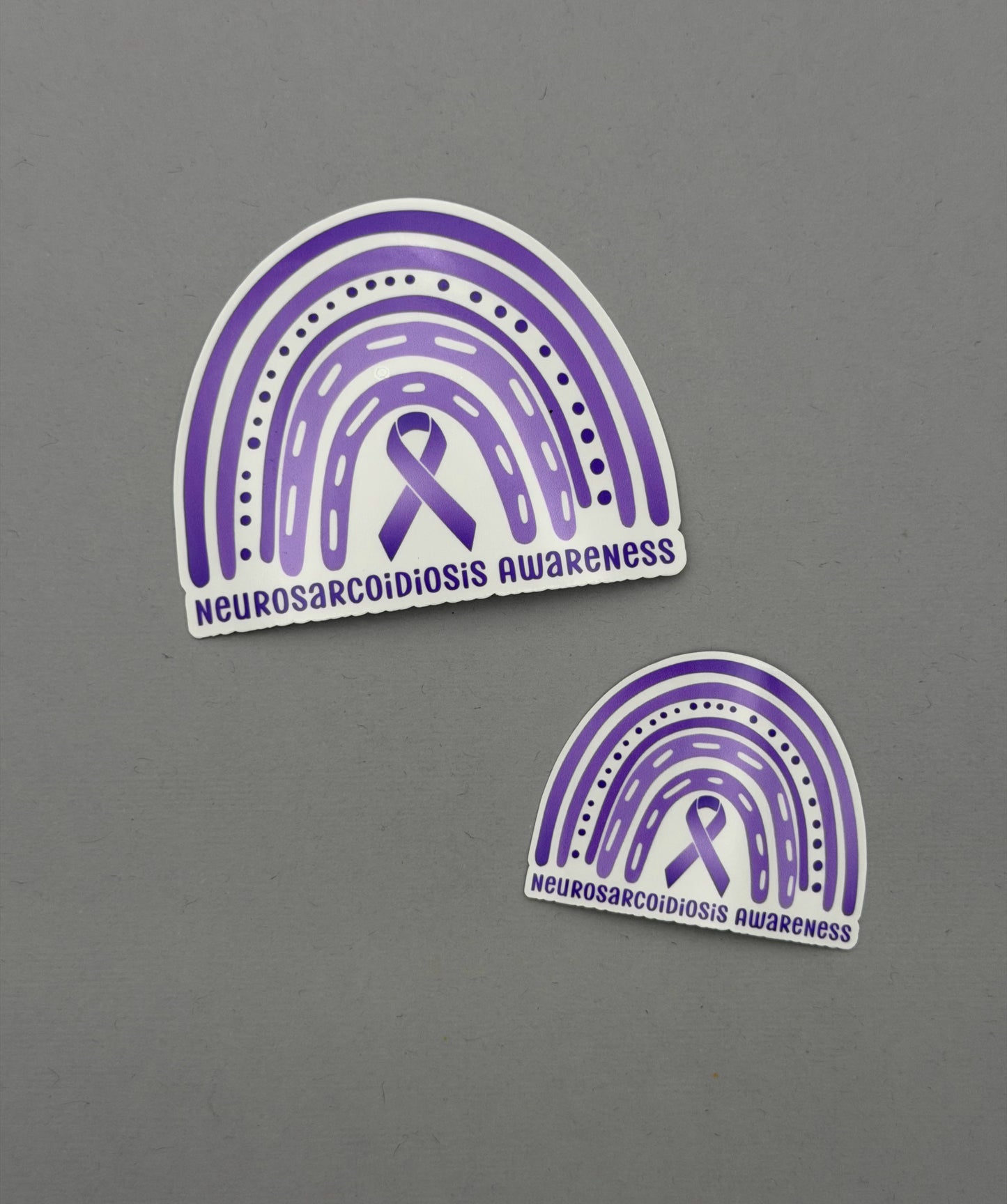 Neurosarcoidosis Awareness Rainbow Sticker or Magnet