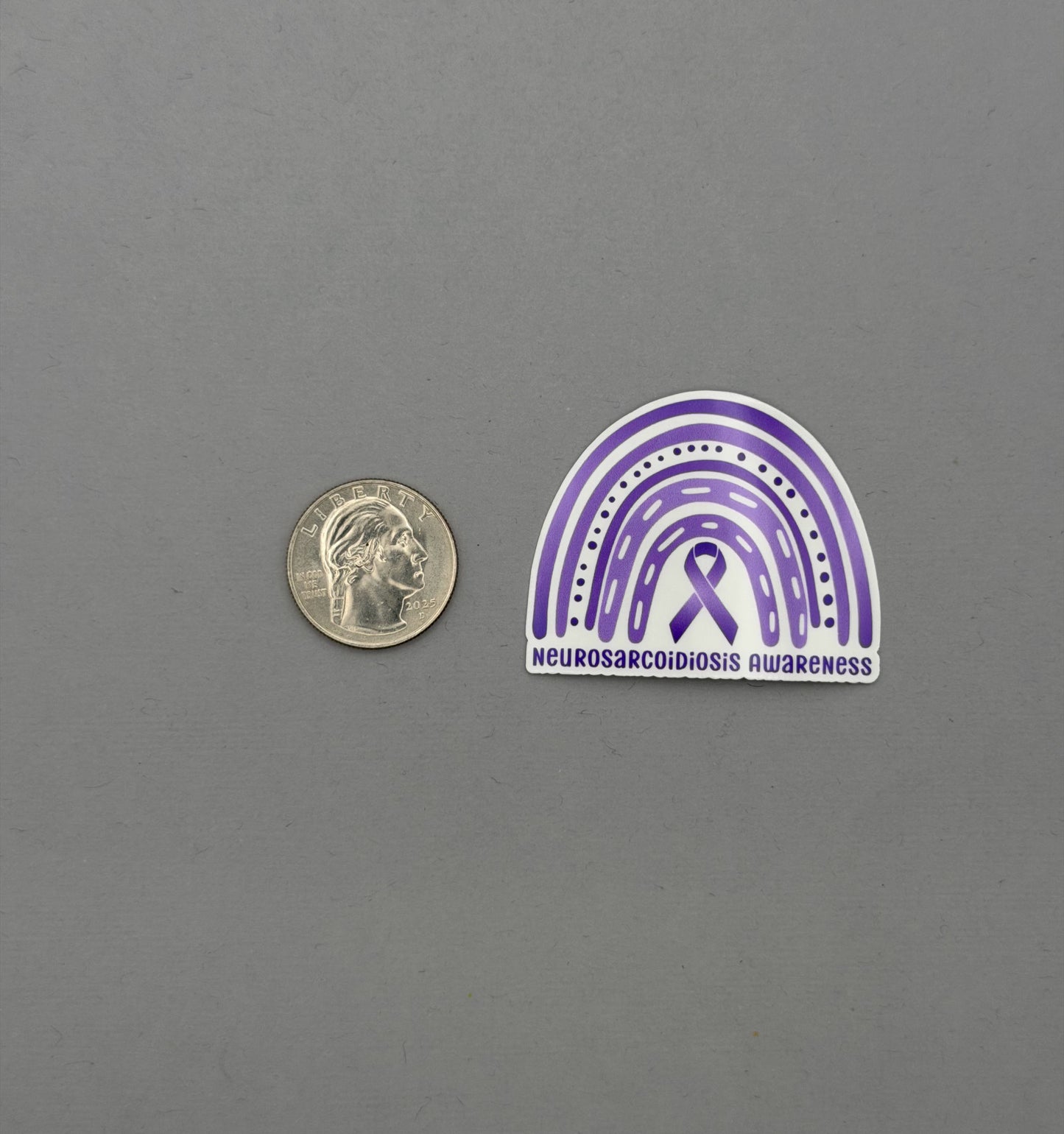 Neurosarcoidosis Awareness Rainbow Sticker or Magnet