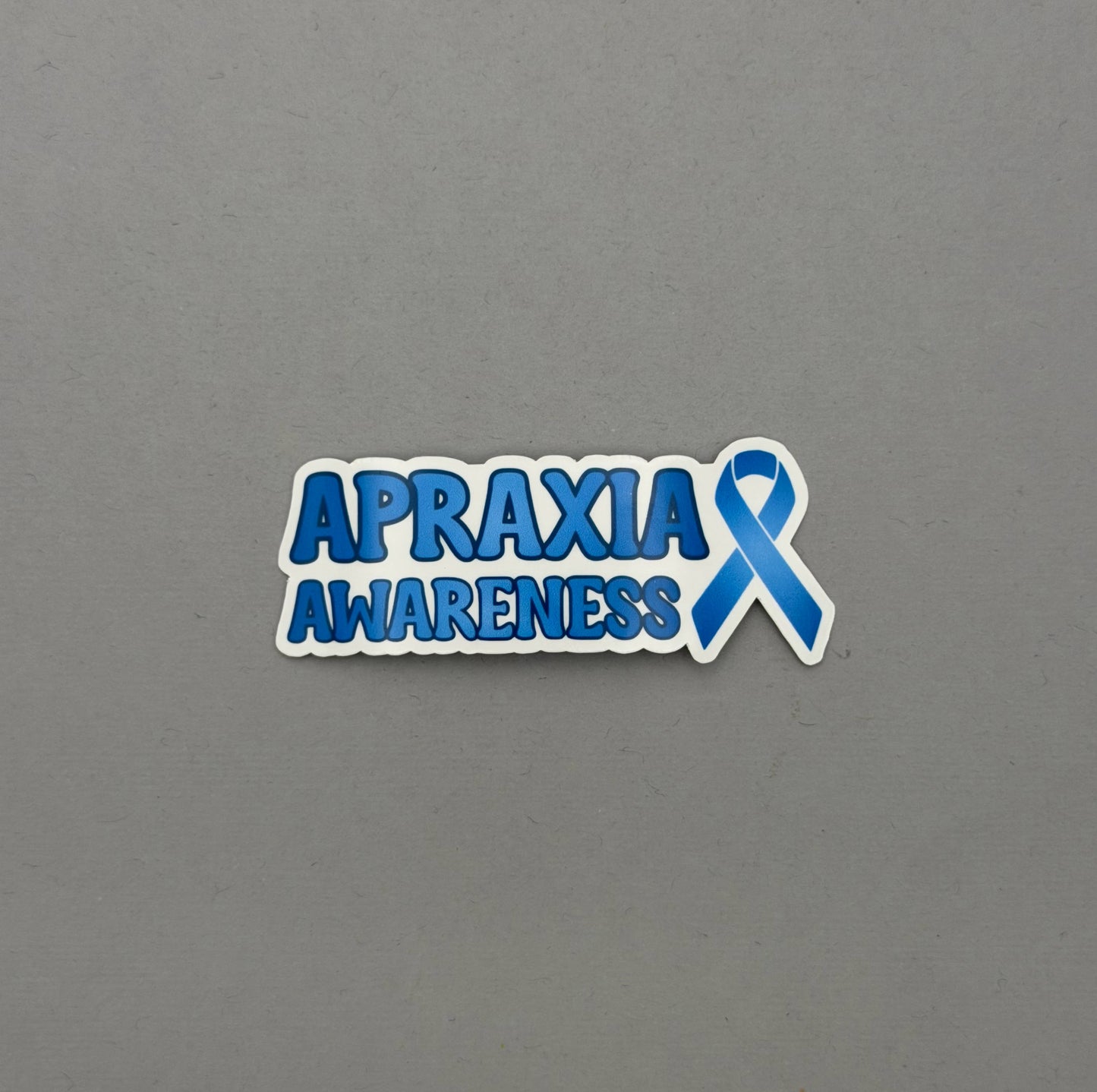 Apraxia Awareness with Ribbon Sticker or Magnet