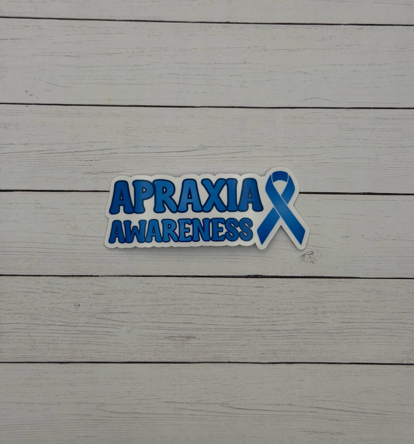 Apraxia Awareness with Ribbon Sticker or Magnet