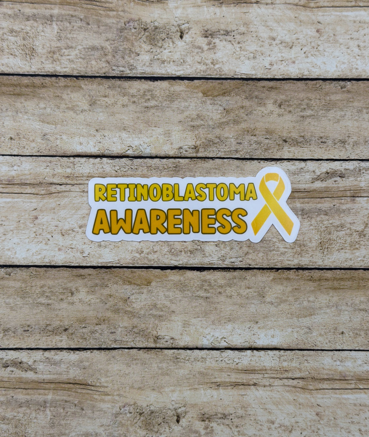 Retinoblastoma Awareness with Ribbon Sticker or Magnet