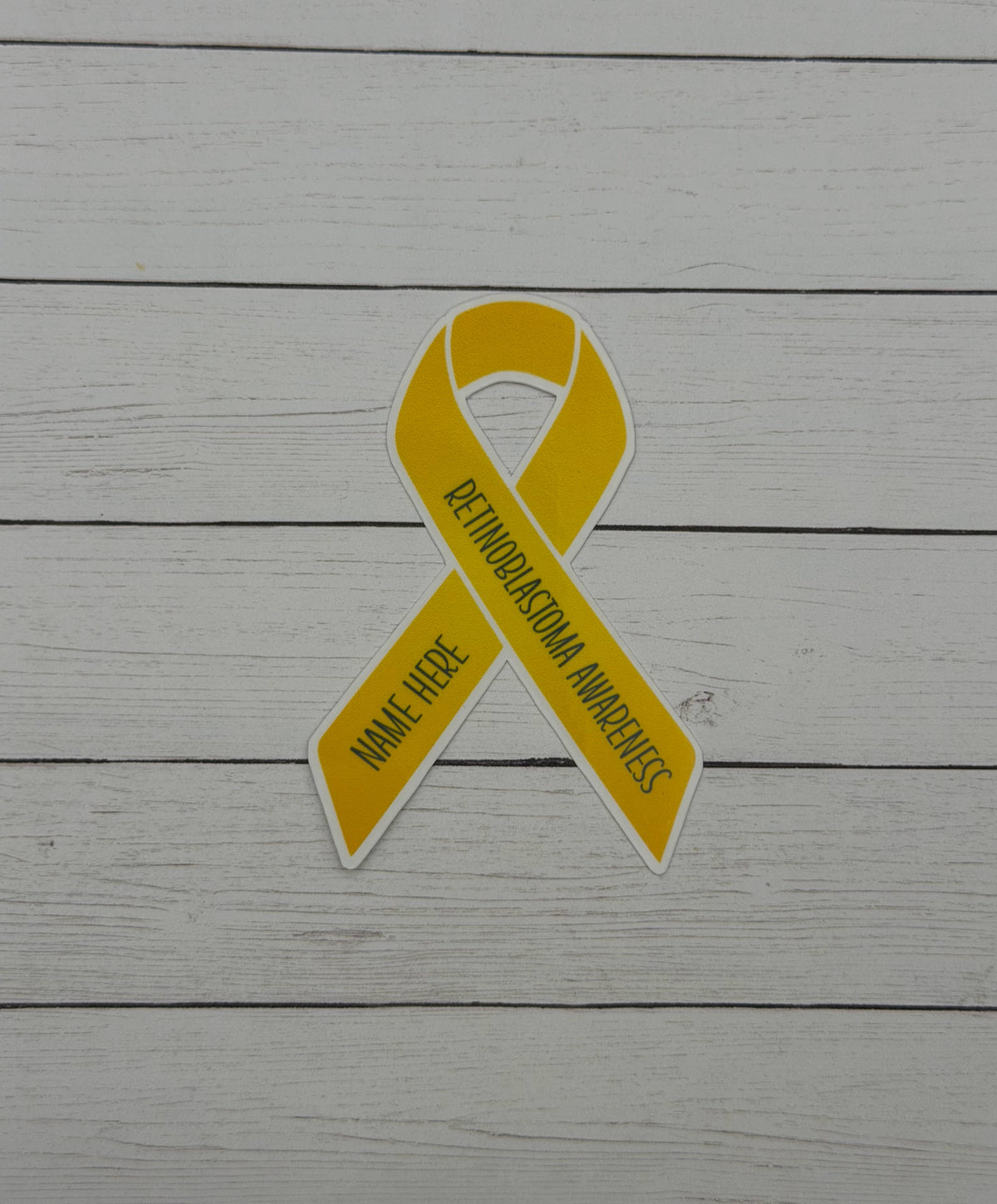 Retinoblastoma Awareness Custom Ribbon Sticker or Magnet