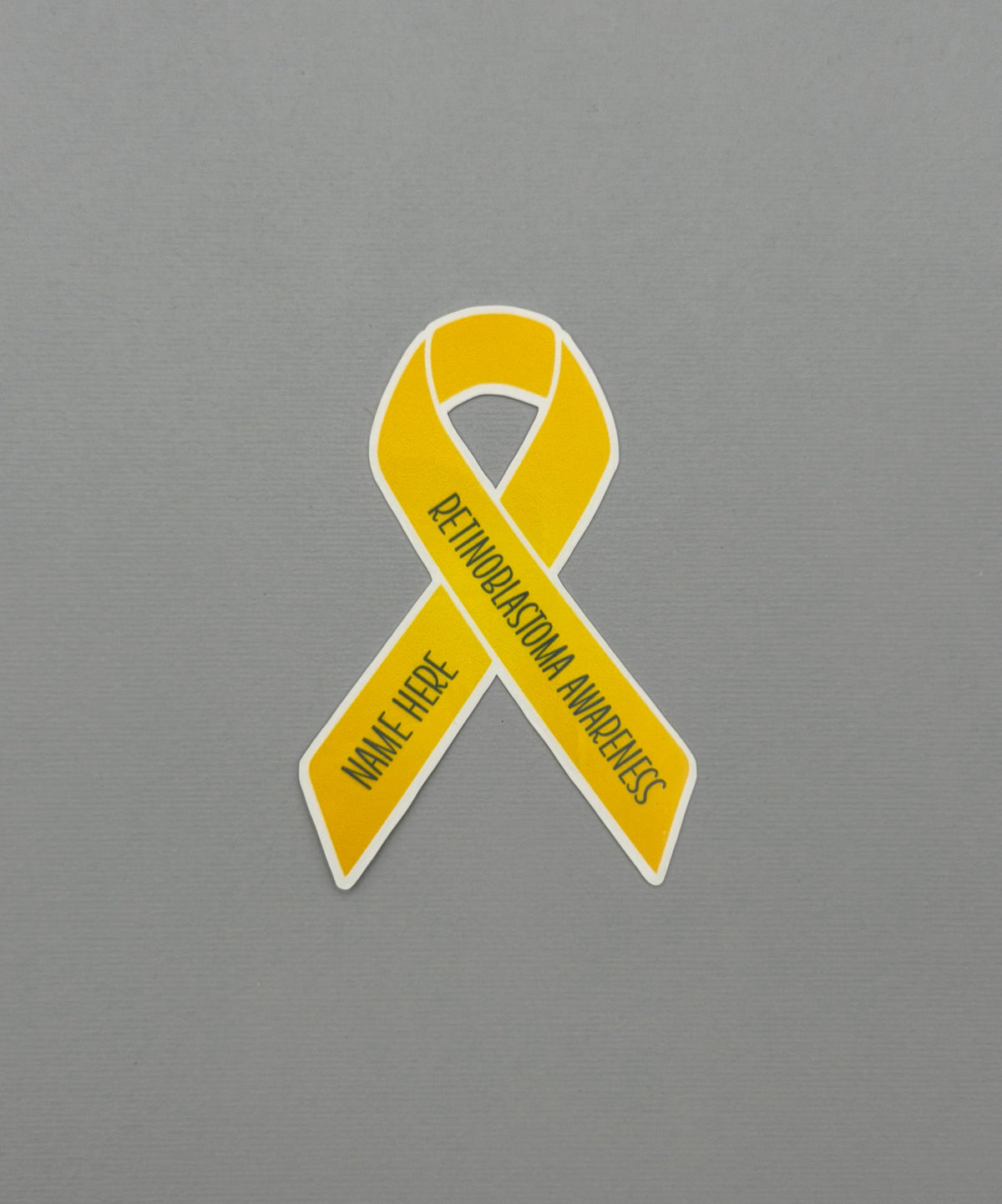 Retinoblastoma Awareness Custom Ribbon Sticker or Magnet