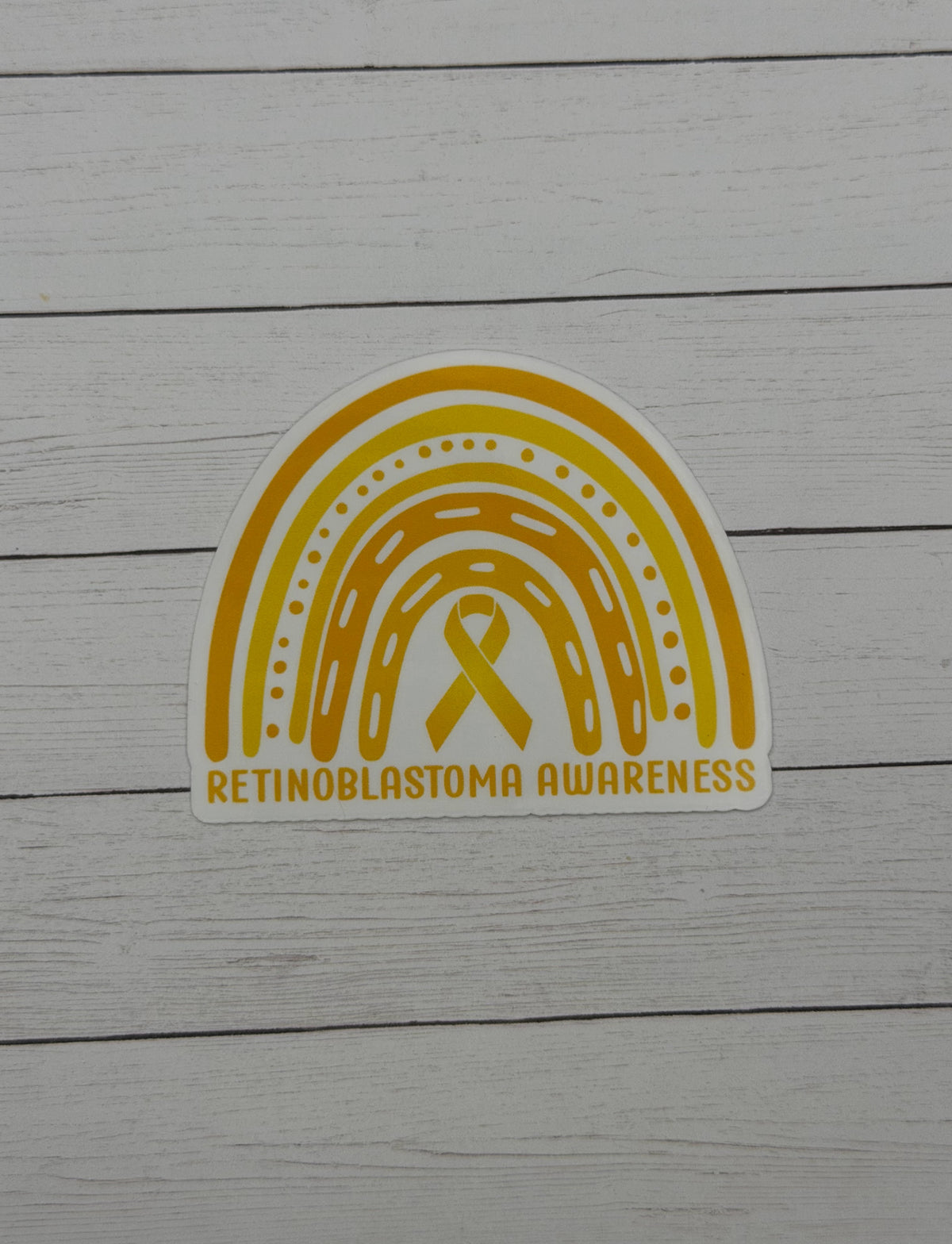 Retinoblastoma Awareness Rainbow Sticker or Magnet