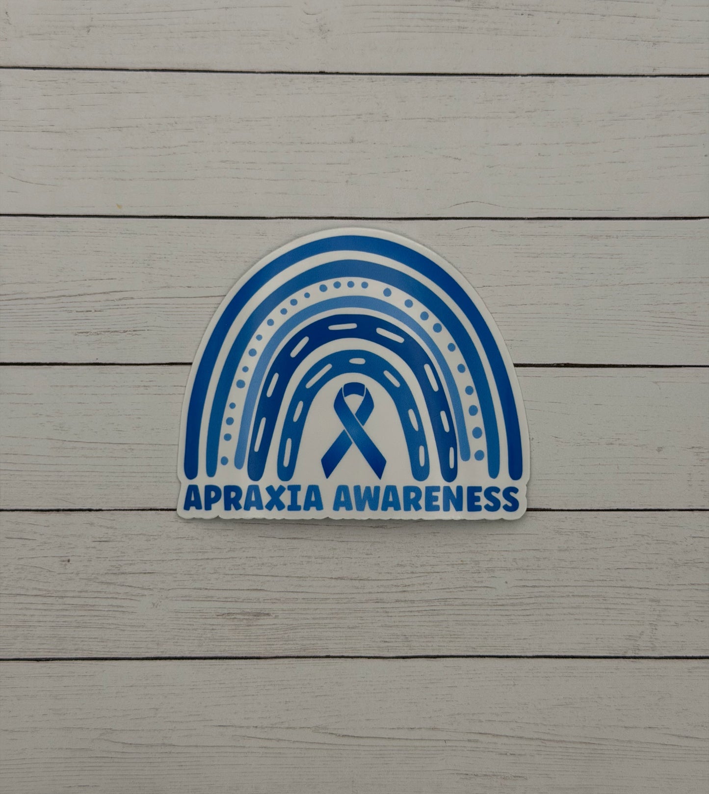 Apraxia Awareness Rainbow Sticker or Magnet