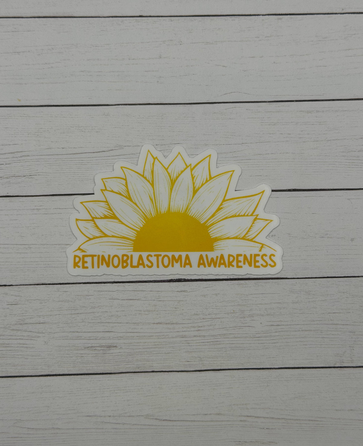 Retinoblastoma Awareness Sunflower Sticker or Magnet
