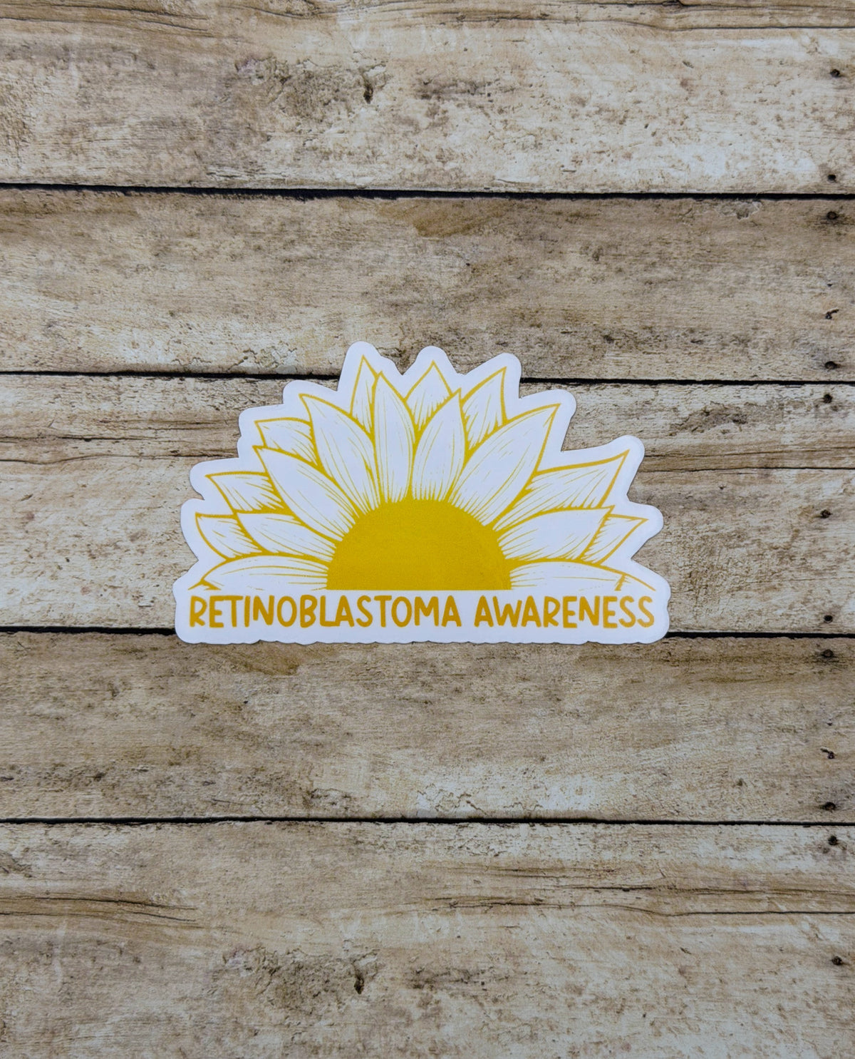 Retinoblastoma Awareness Sunflower Sticker or Magnet