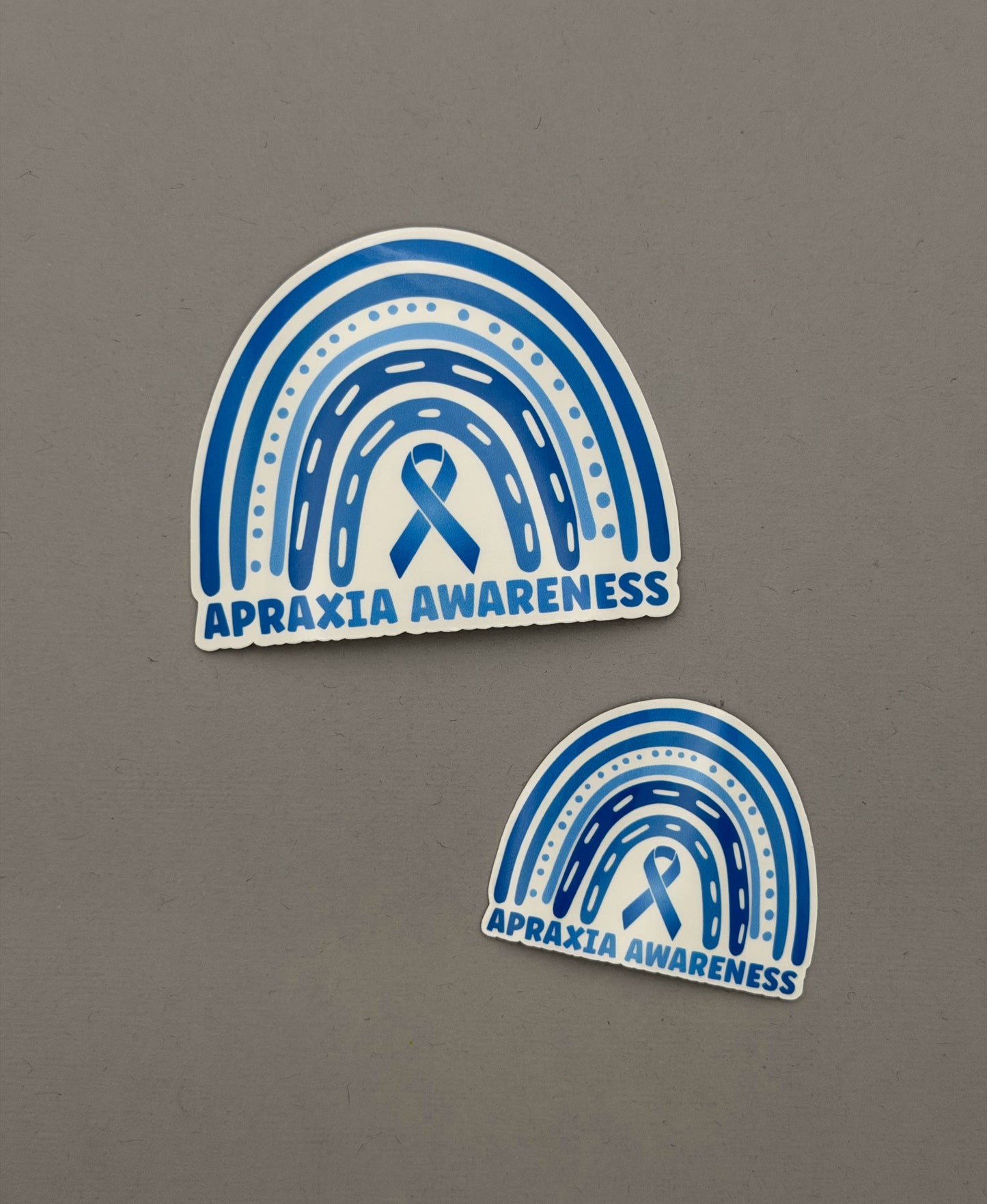 Apraxia Awareness Rainbow Sticker or Magnet